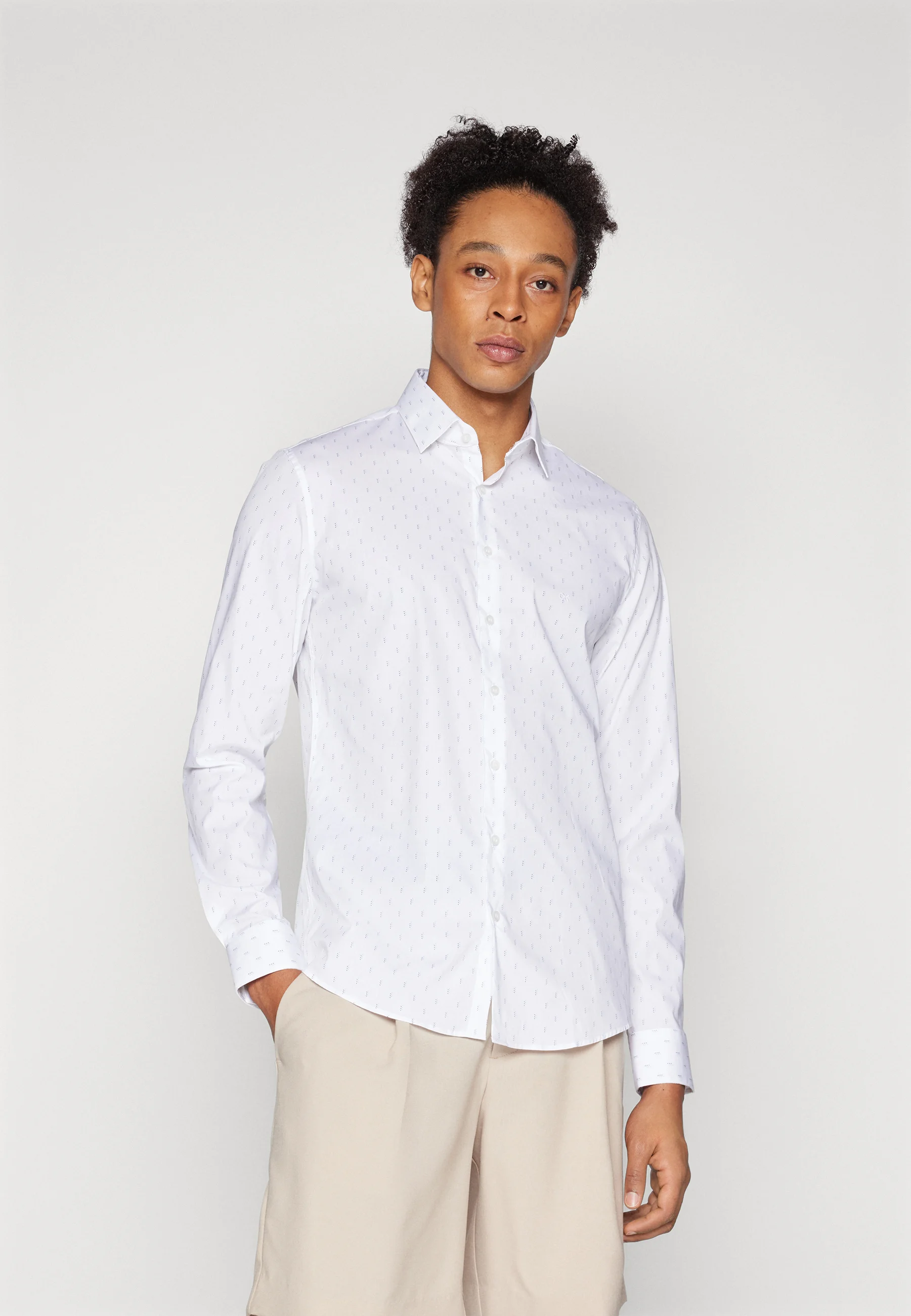 LEAF PRINT SLIM SHIRT - Camicia elegante