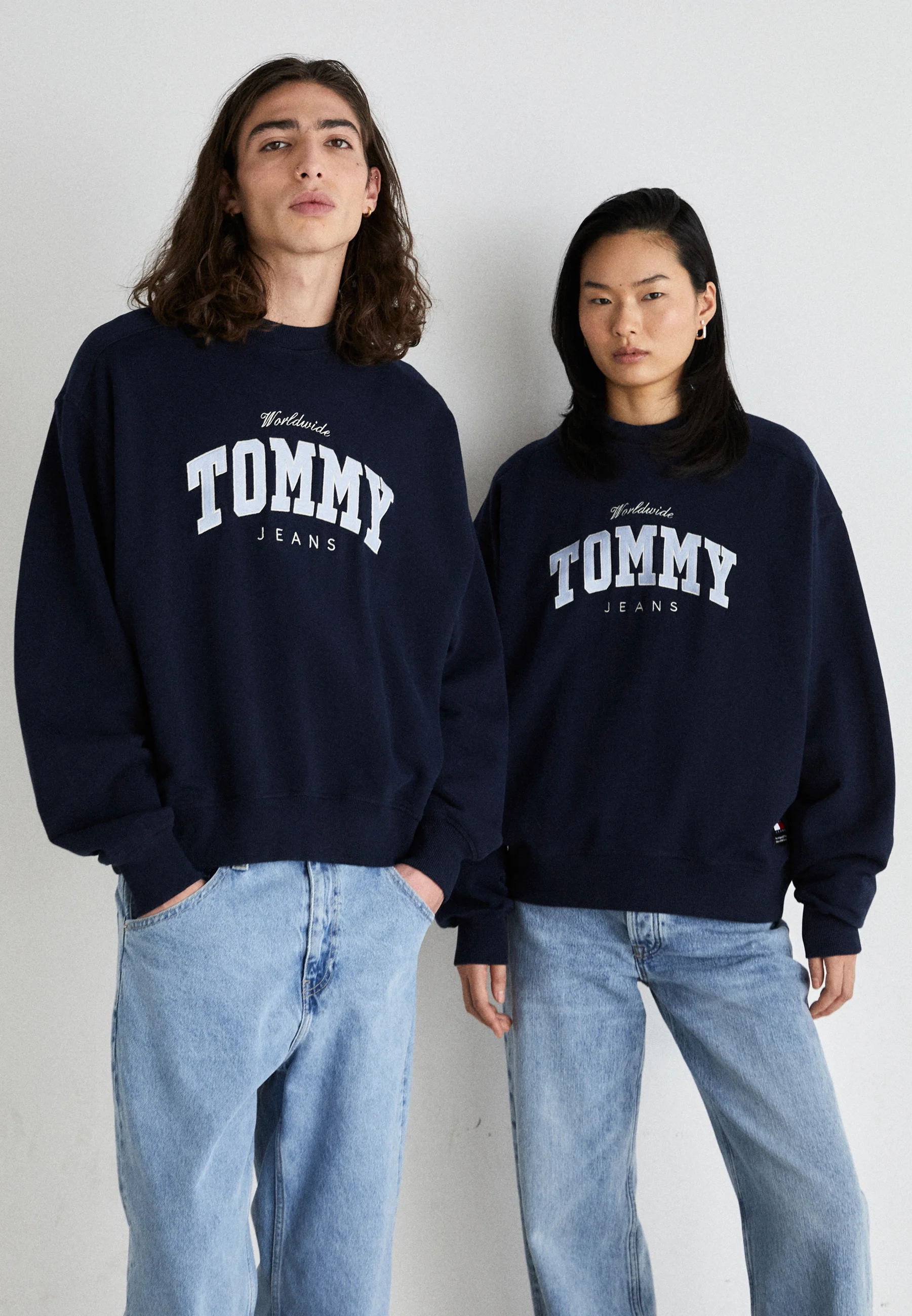 Jeans BOXY VARSITY CREW UNISEX - Felpa