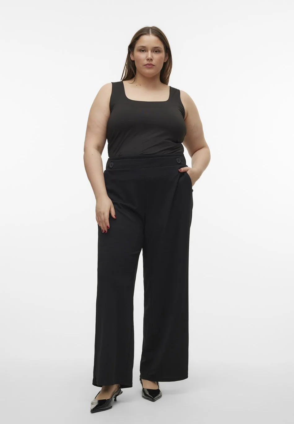 Vero Moda Curve VMCLIVA WIDE - Pantaloni