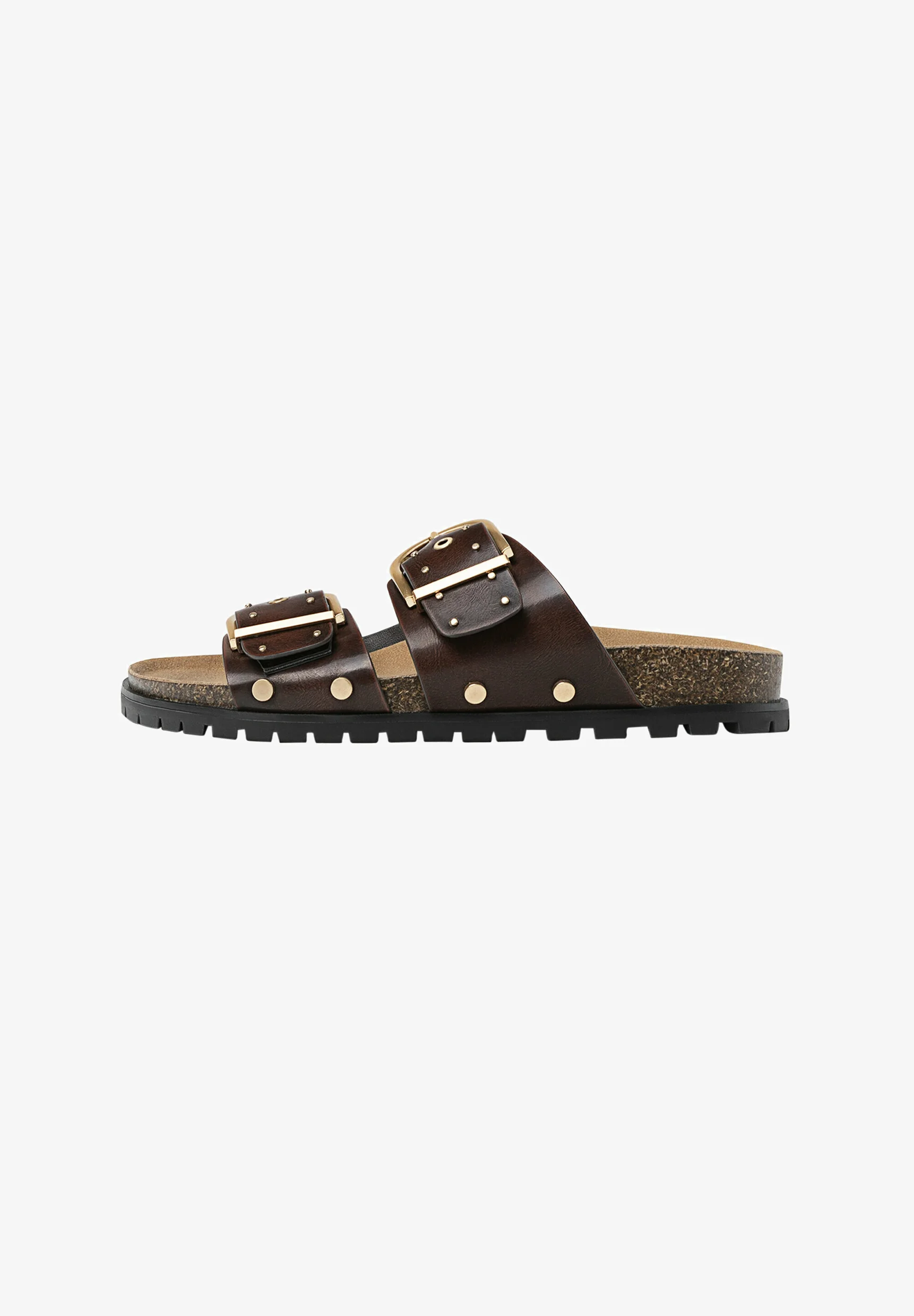 Stradivarius FLAT WITH BUCKLES - Ciabattine