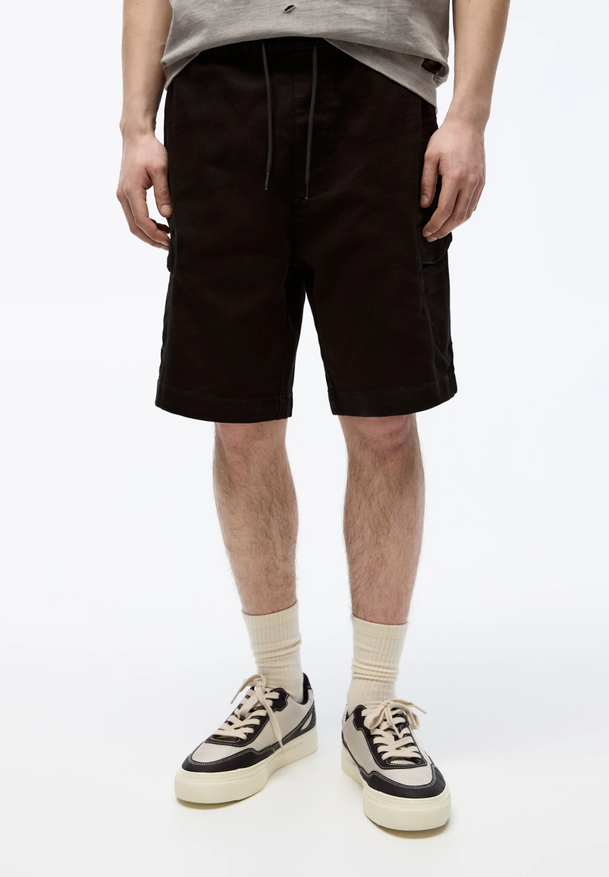 PULL&BEAR SOFT-BERMUDA - Shorts di jeans