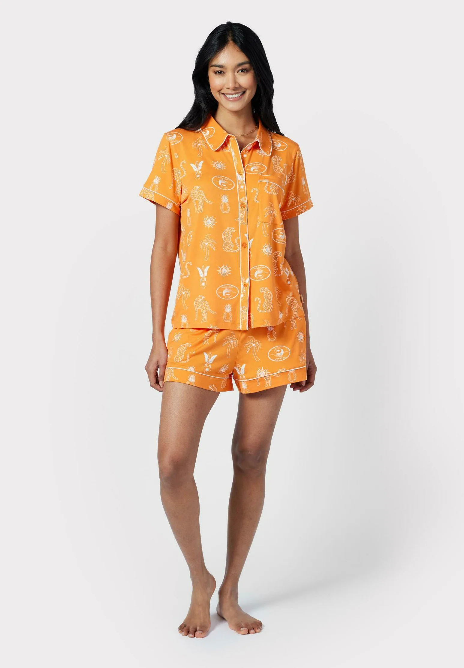 Chelsea Peers TROPICAL HOLIDAY PRINT - Pigiama
