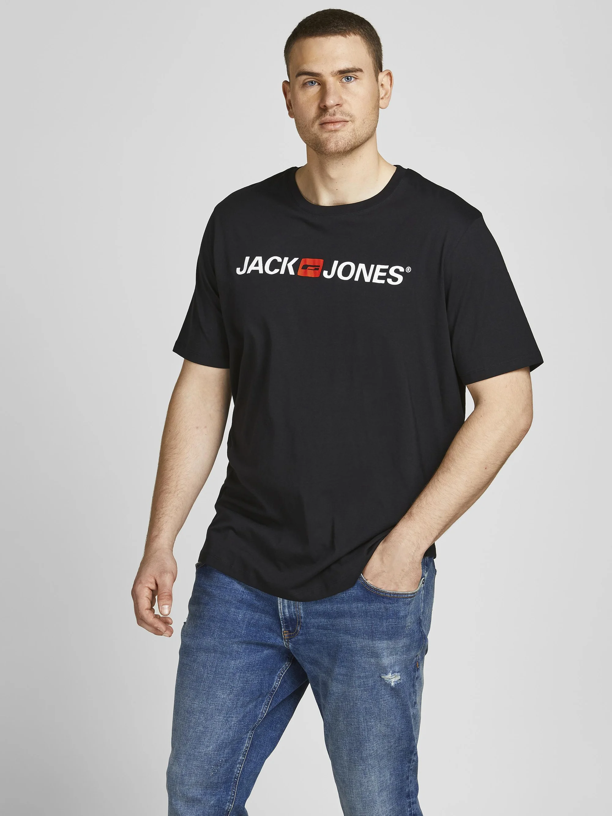 Jack & Jones CORP LOGO TEE CREW NECK - T-shirt con stampa