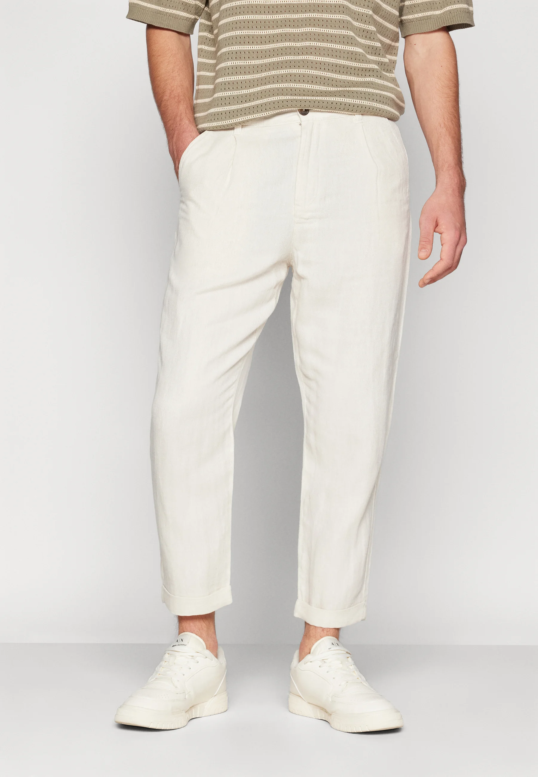 Selected Homme SLH180-RELAXED CROP RON PANT - Pantaloni