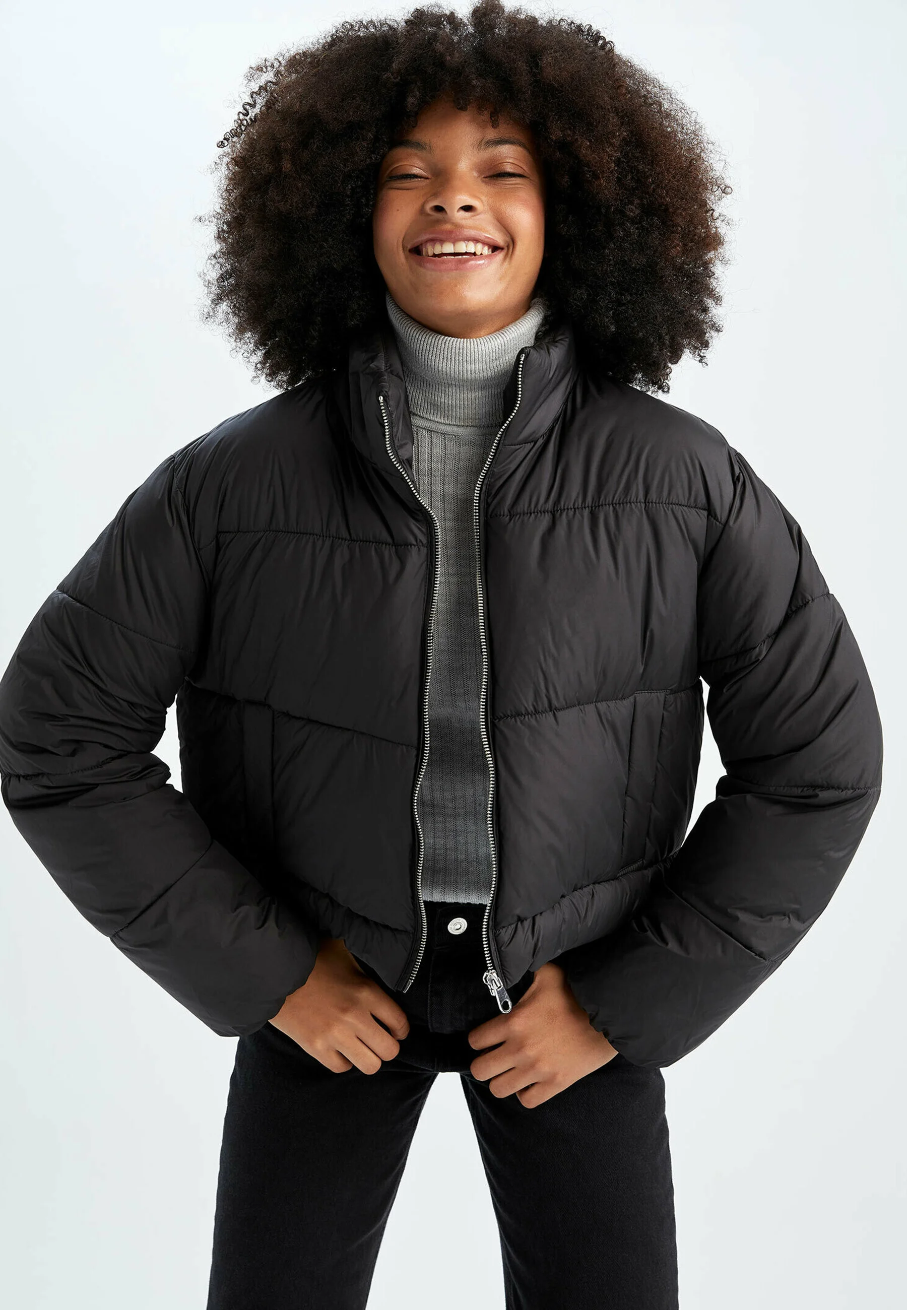 DeFacto CROPPED FIT - Giacca invernale