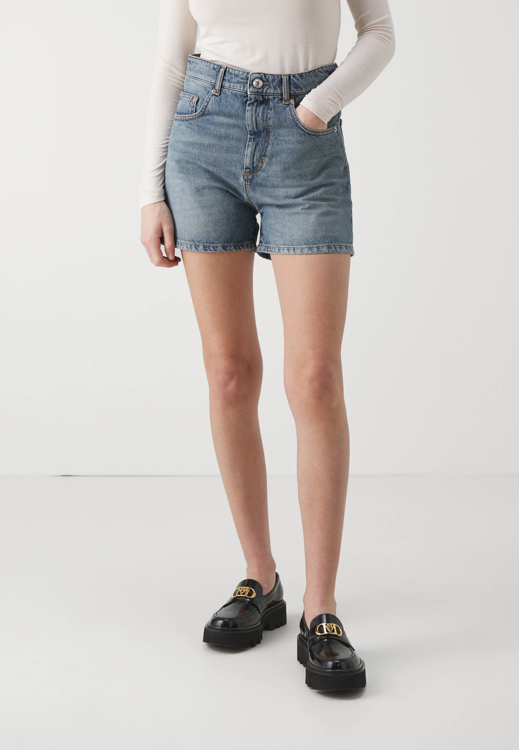Sportmax OVALE - Shorts di jeans