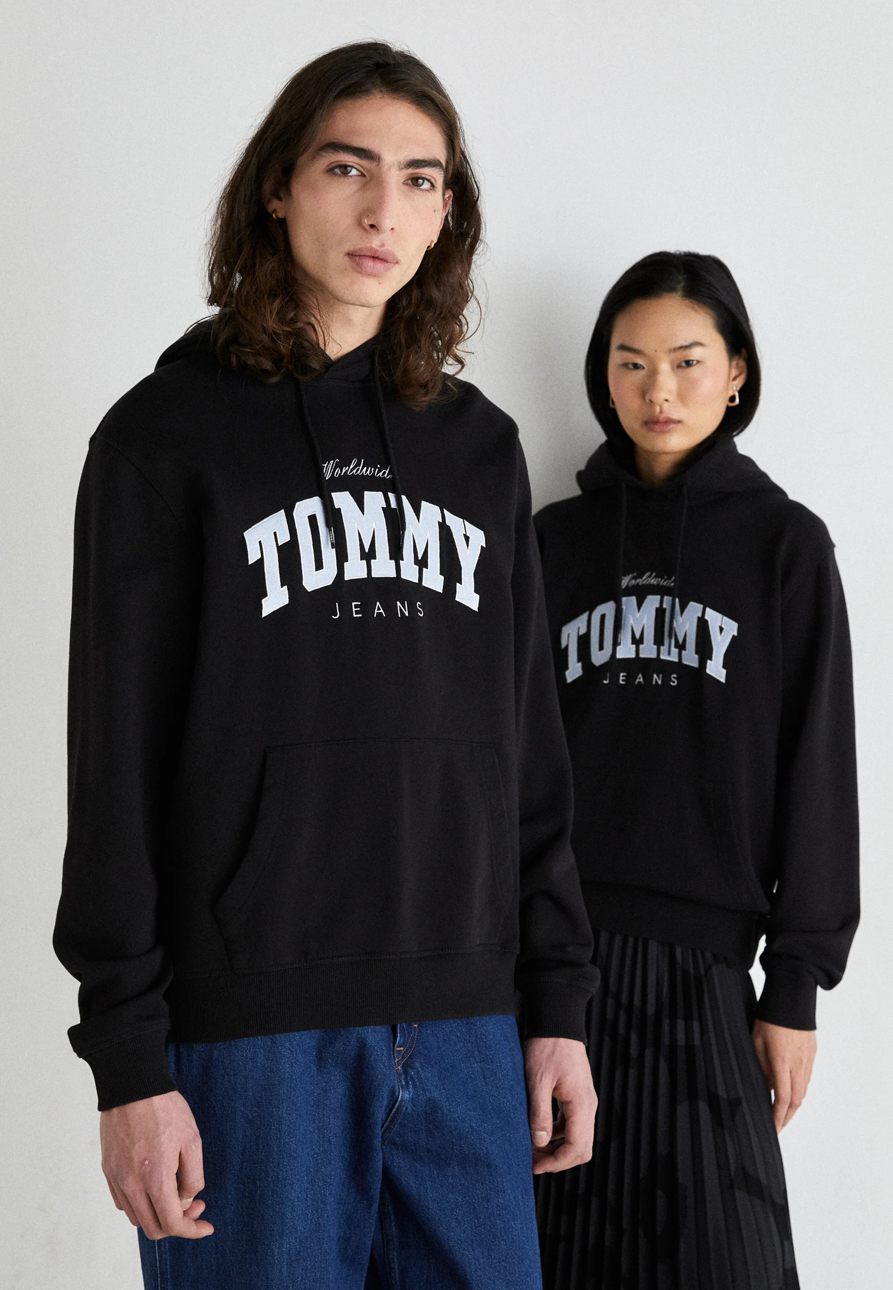Jeans VARSITY - Felpa con cappuccio