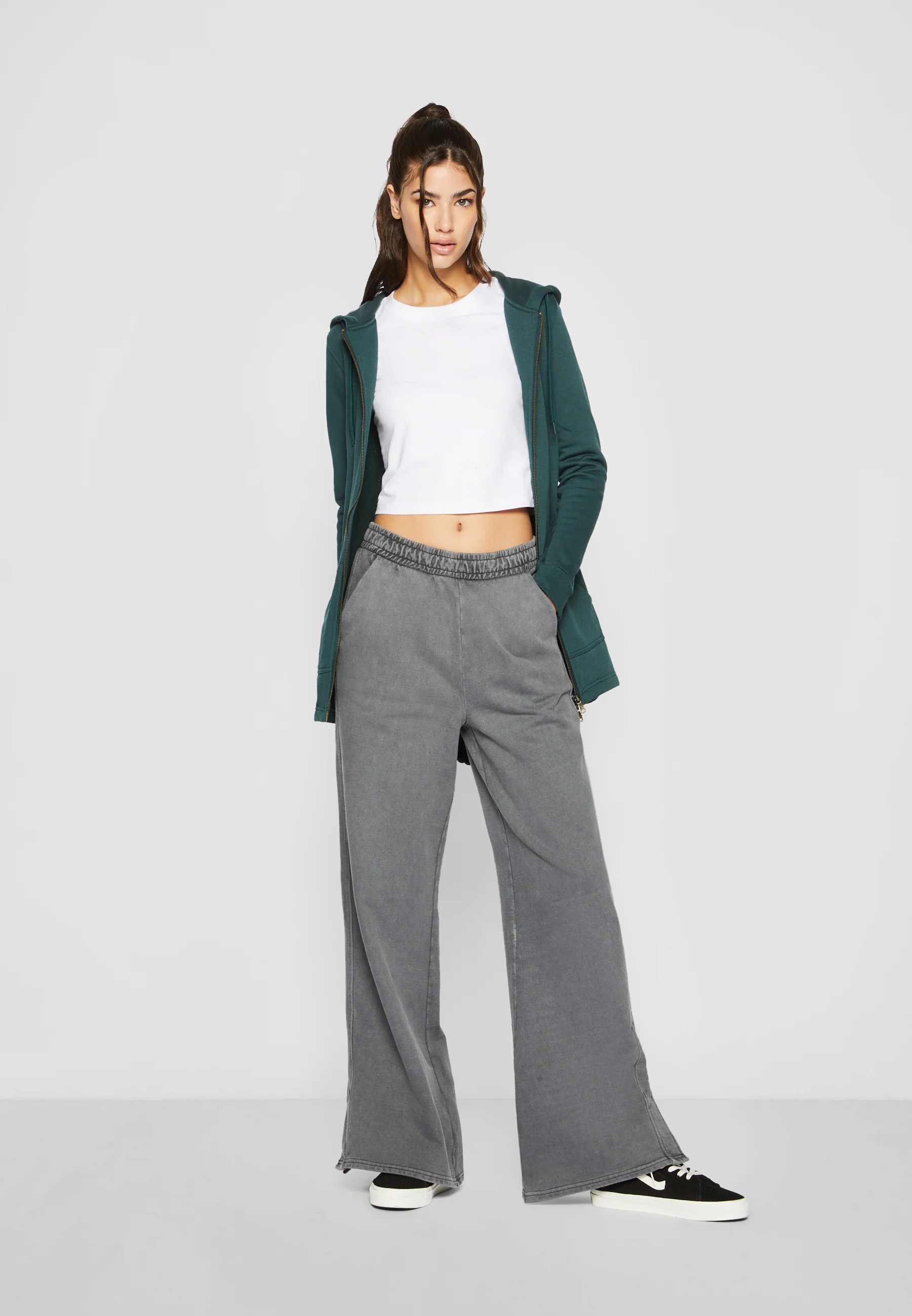 STRETCH JERSEY CROPPED TEE - T-shirt basic