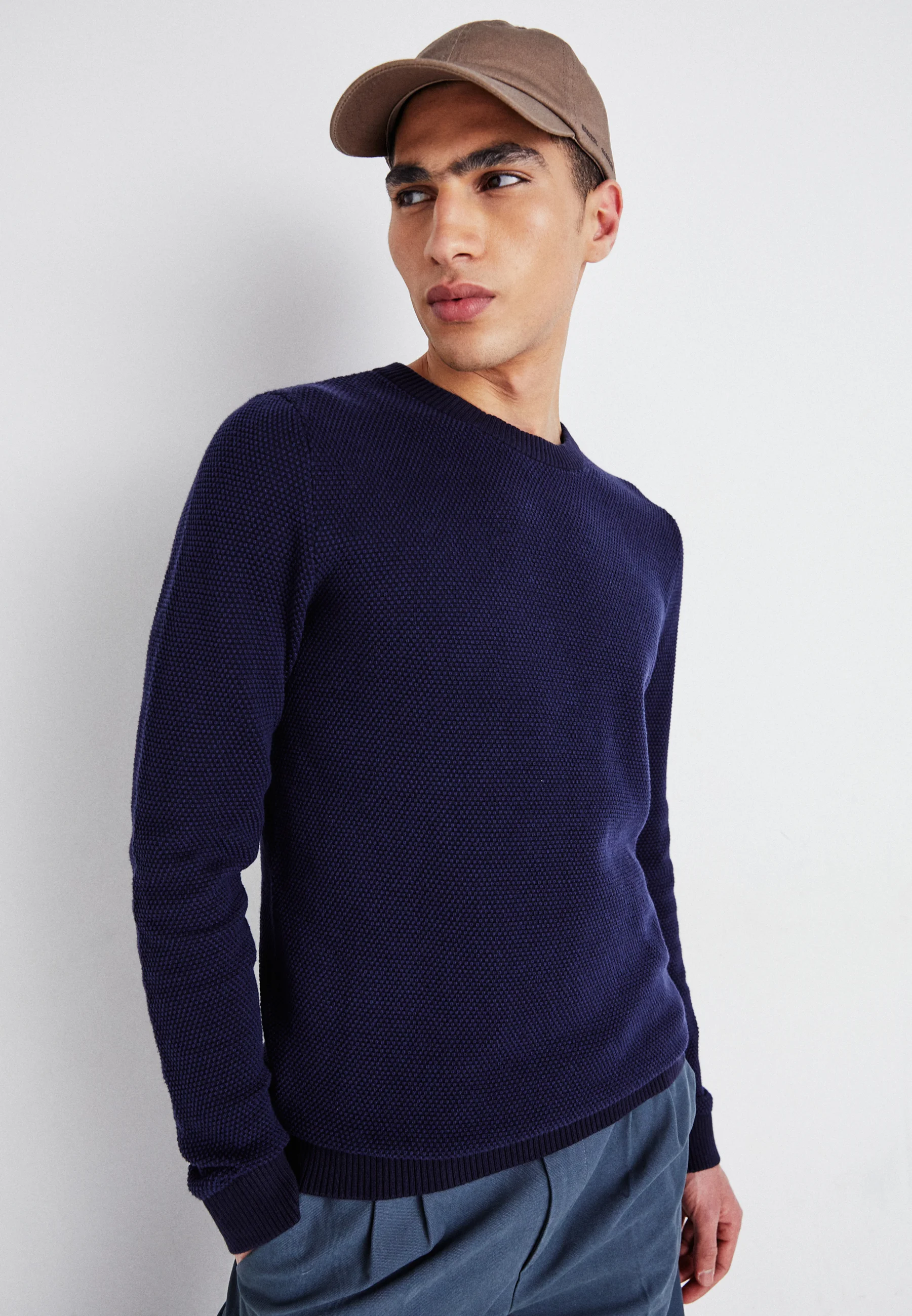 Selected Homme SLHMAX STRUCTURE CREW NECK - Maglione