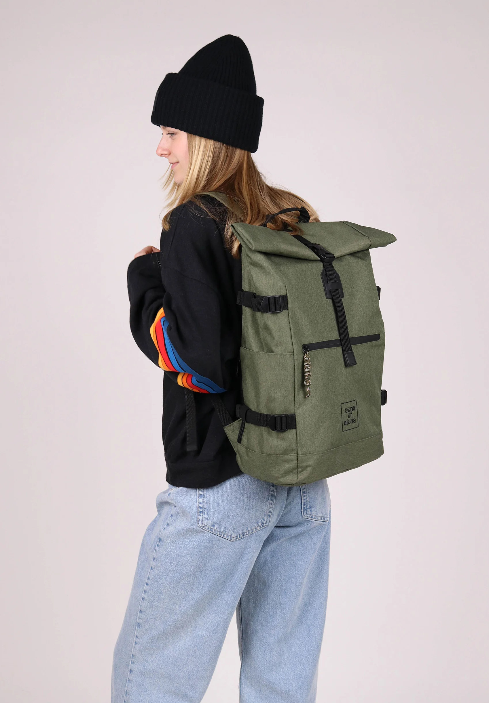 Sons of Aloha ROLLTOP DAYPACK XL KANE - Zaino