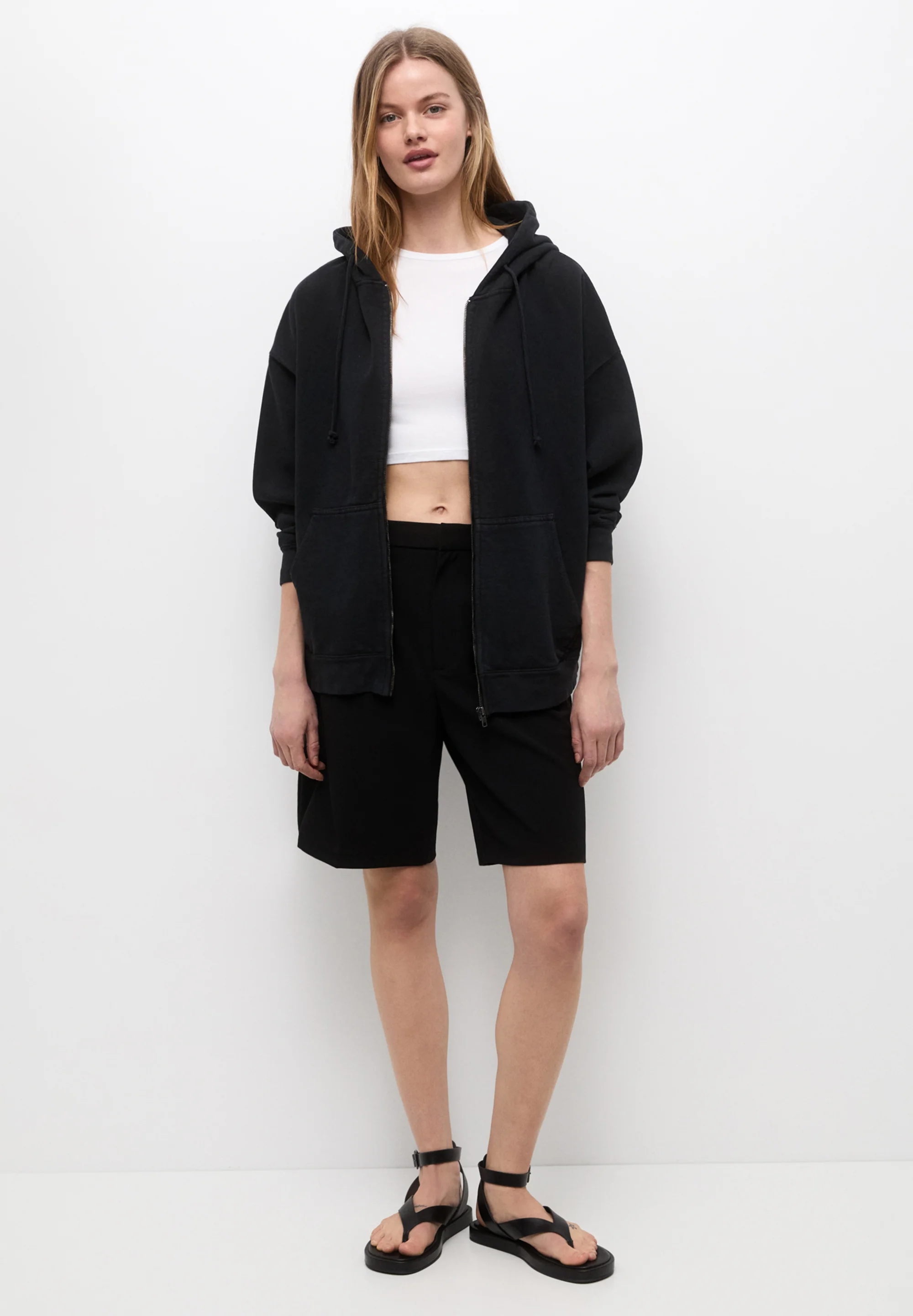 PULL&BEAR Felpa con zip