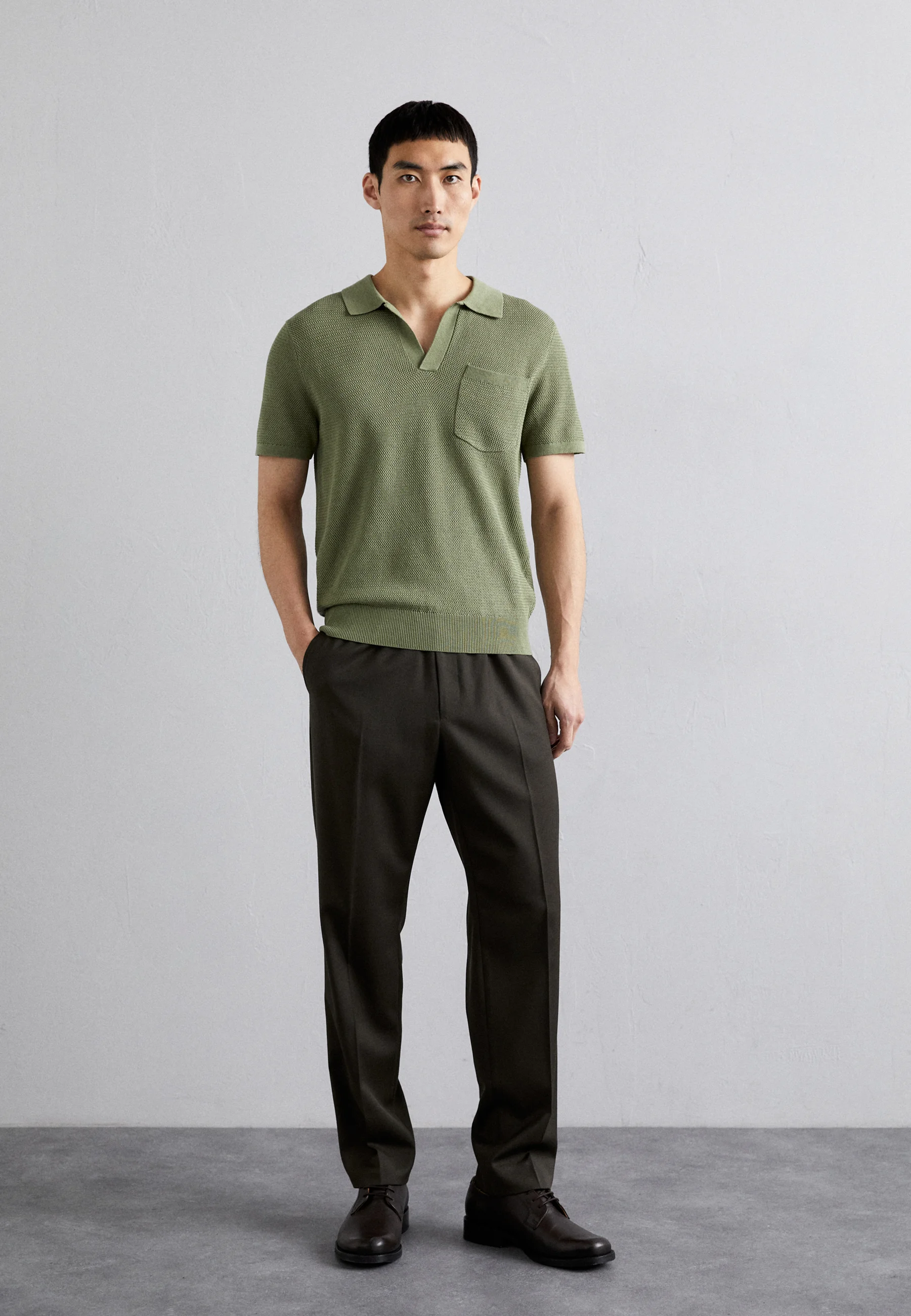J.LINDEBERG BEN OPEN COLLAR - Polo