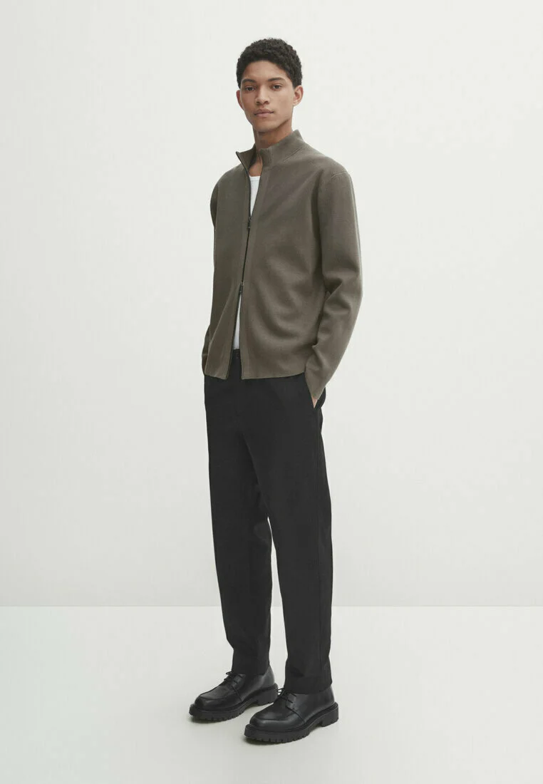Massimo Dutti MILANO WITH A MOCK NECK AND ZIP - Cardigan