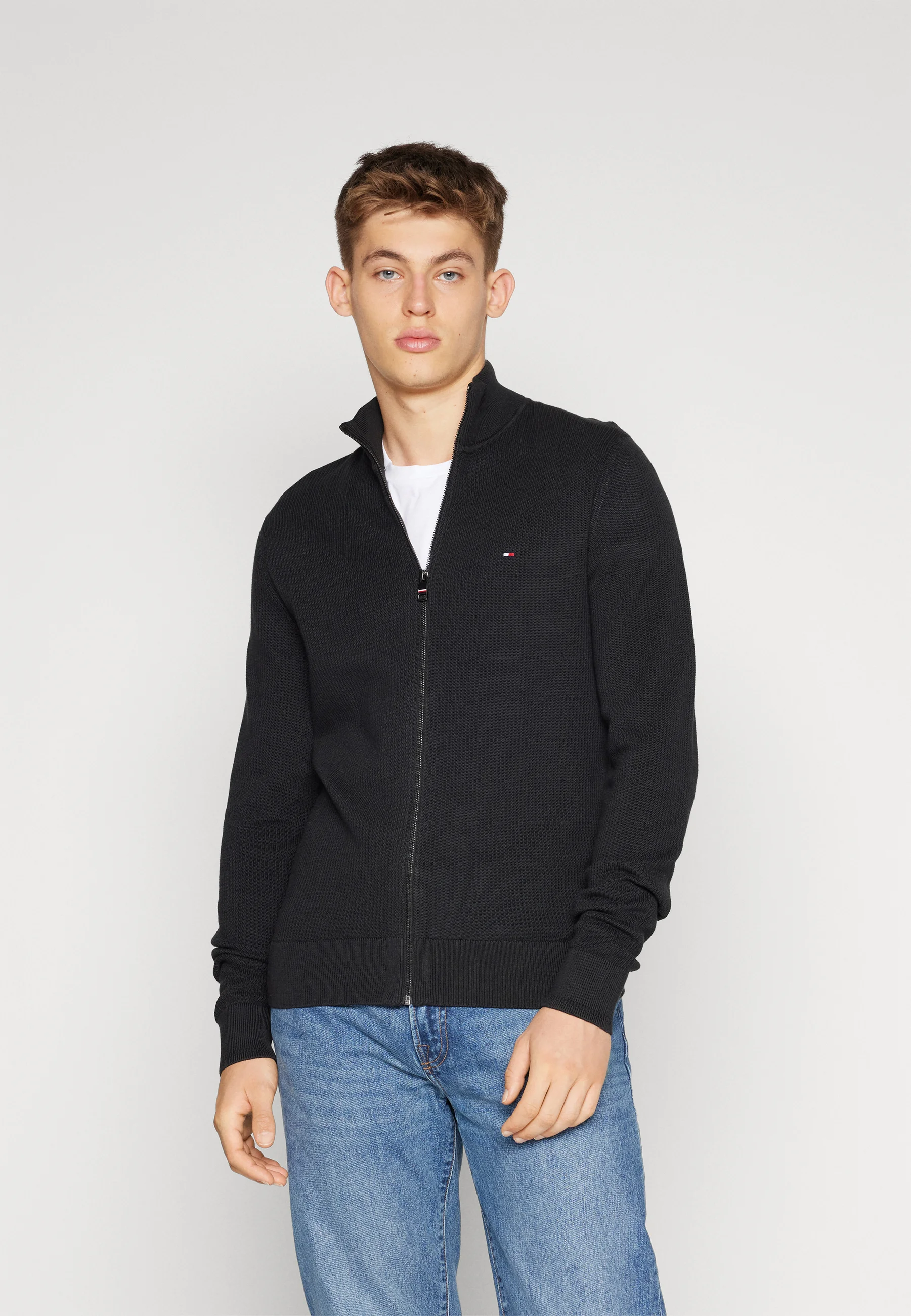 CHAIN RIDGE STRUCTURE ZIP THRU - Cardigan