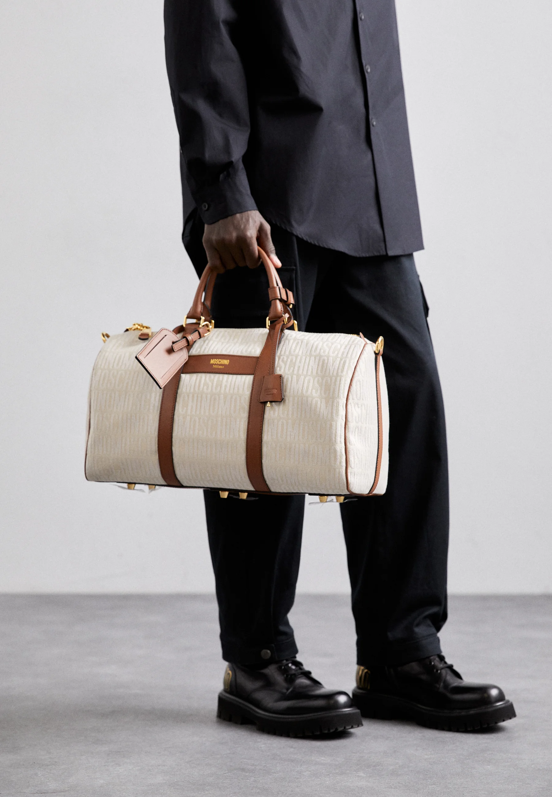 MOSCHINO TRAVEL BAG UNISEX - Borsa da viaggio