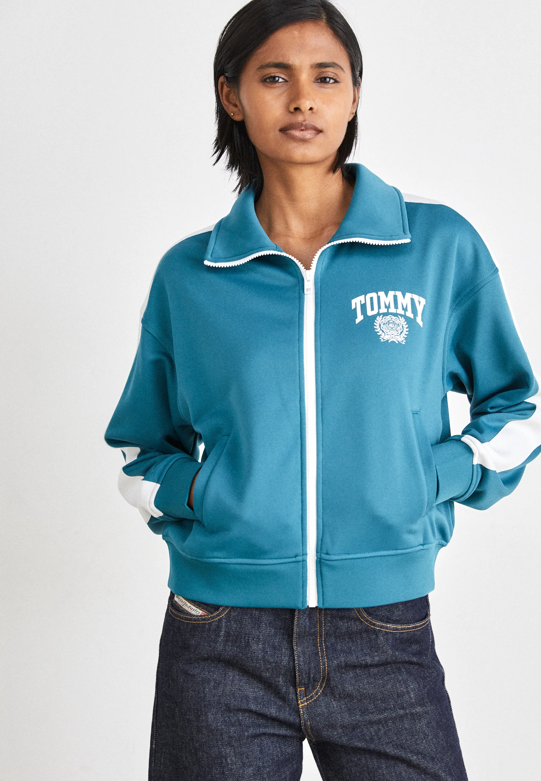 Jeans VARSITY SPORT TRACK JACKET - Felpa con zip
