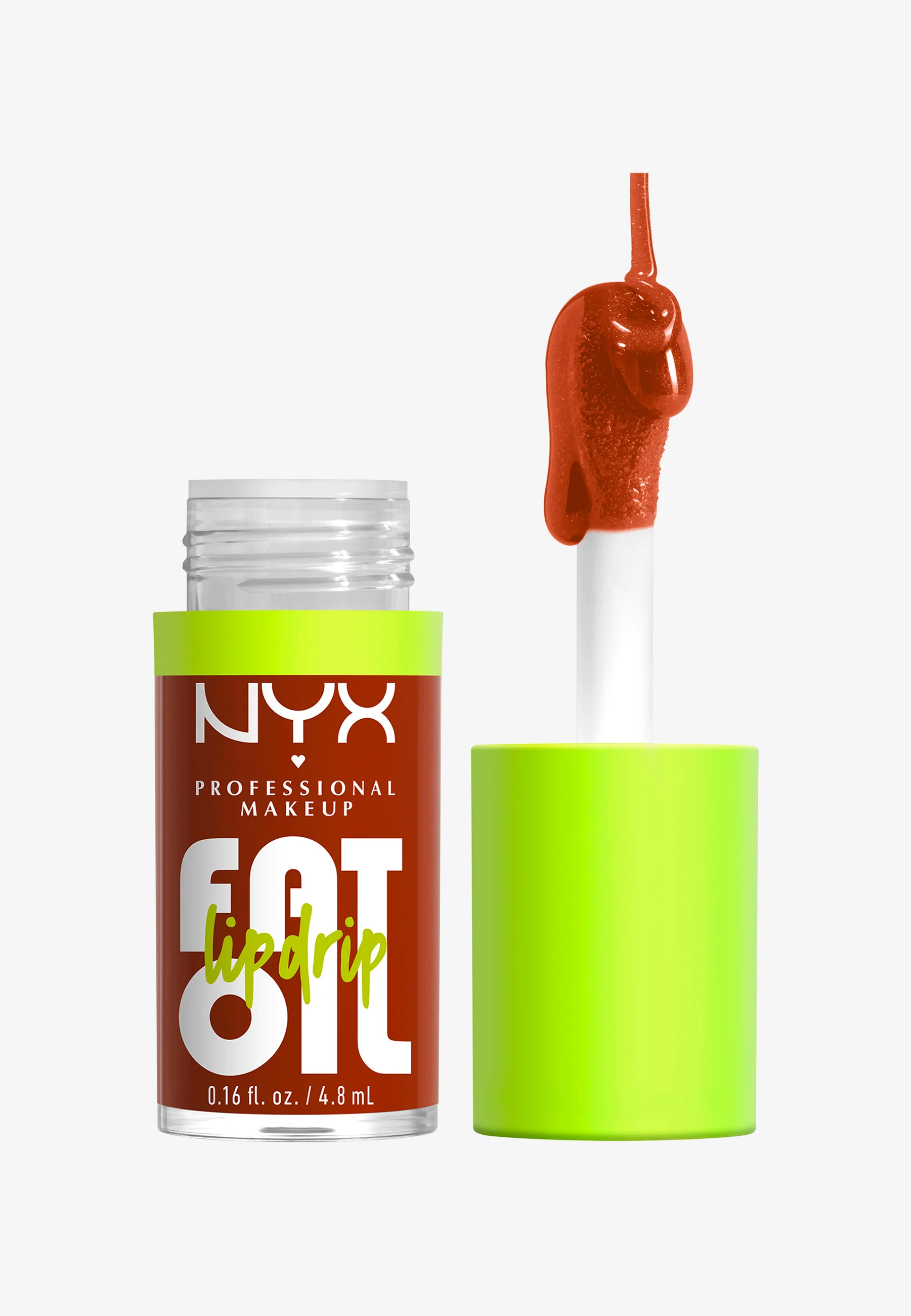 NYX Professional Makeup NYX PROFESSIONAL MAKEUP FAT OIL LIP DRIP -FEUCHTIGKEITSSPENDENDER LIPGLOSS MIT DICKEM APPLIKATOR UND NÄHRENDEN ÖLEN, FARBE: NEWSFEED, ROT - Lucidalabbra