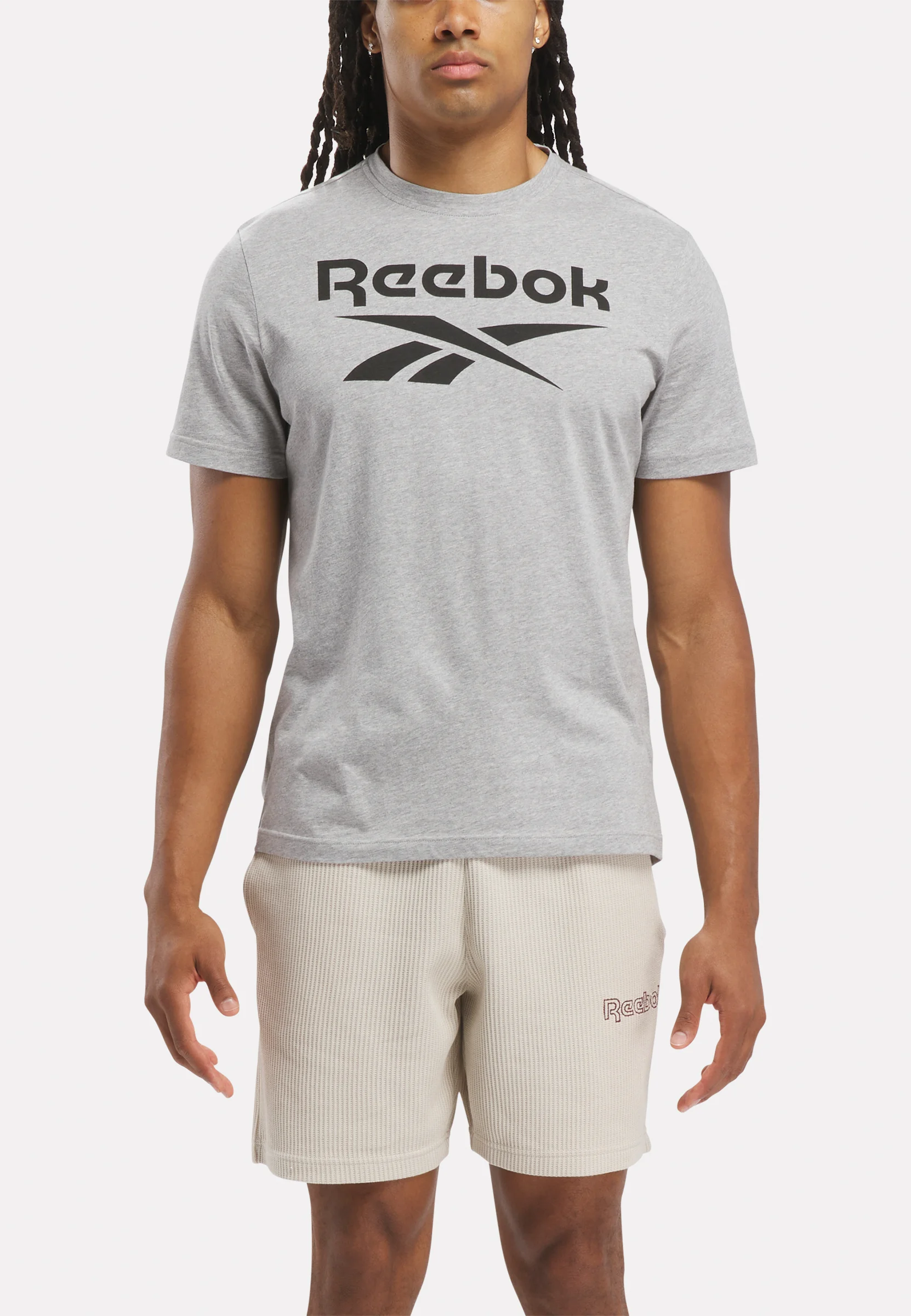 Reebok RI BIG STACKED LOGO - T-shirt con stampa