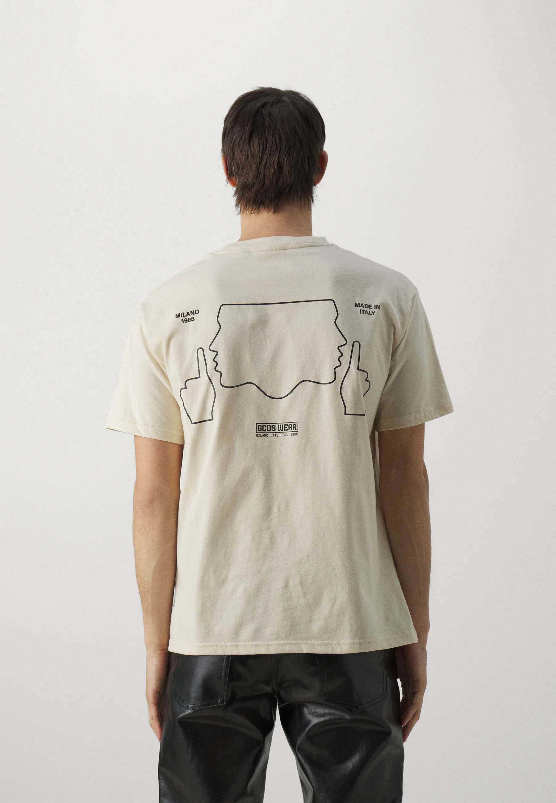 GCDS DO NOT TALK TO ME LOOSE UNISEX - T-shirt con stampa
