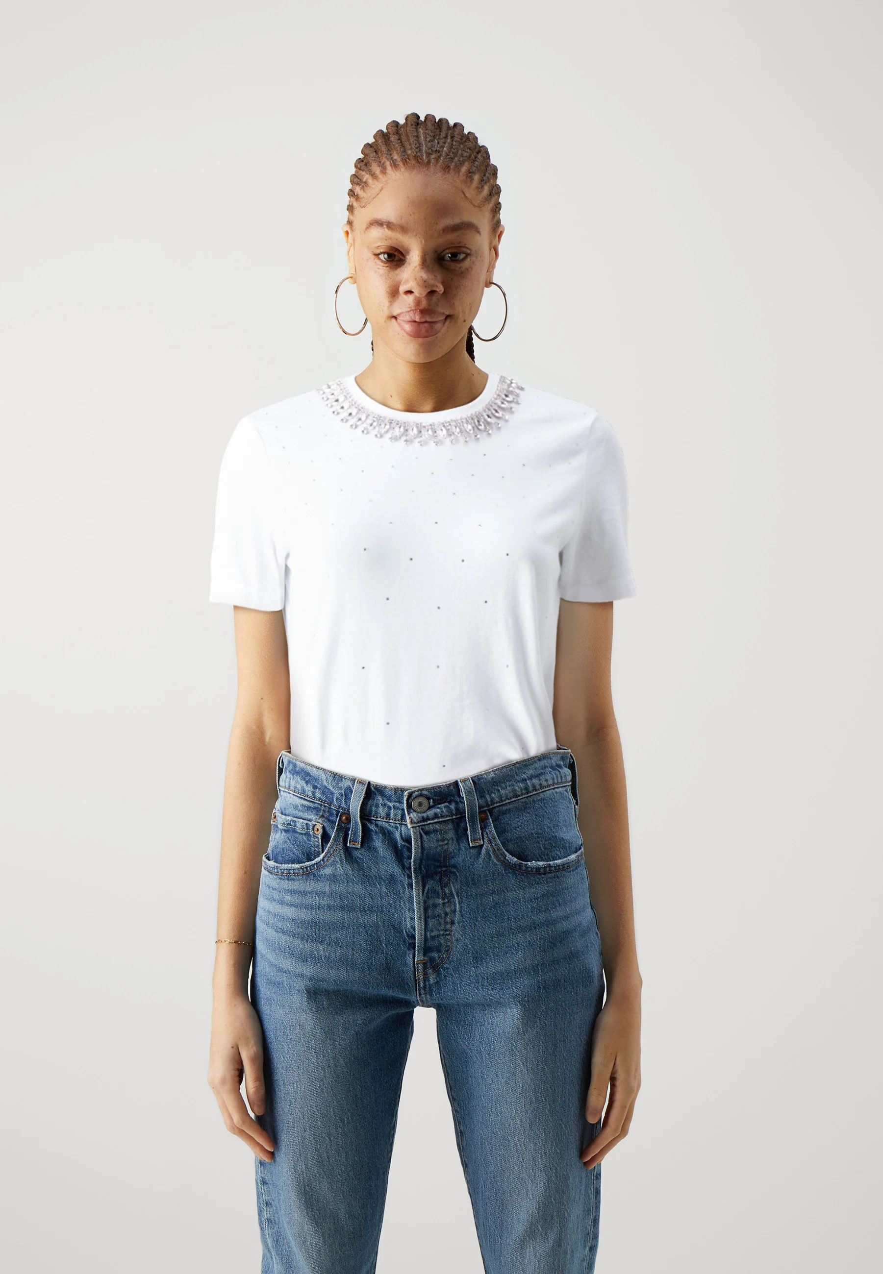 ONLY ONLJULIA EMBELLISMENT BOX - T-shirt con stampa