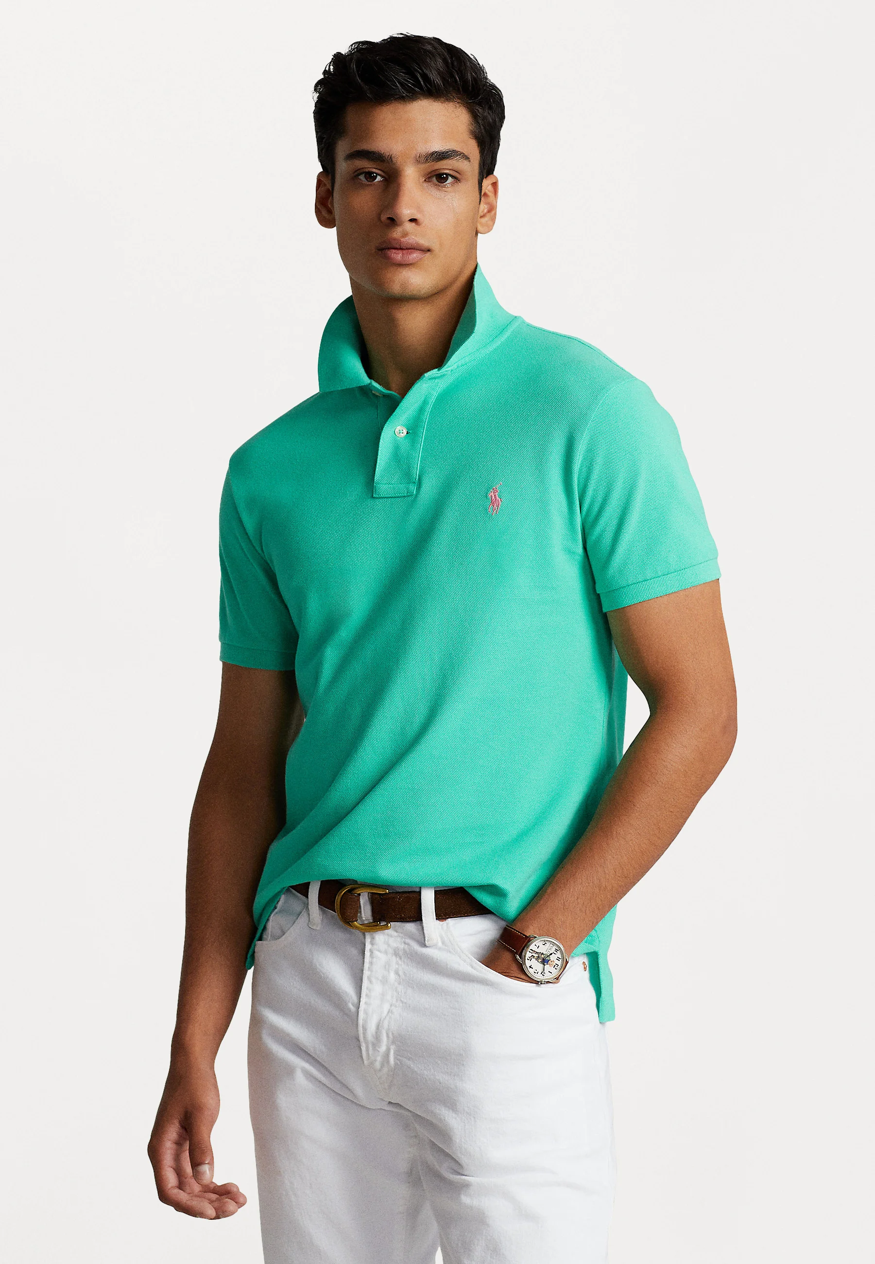 CUSTOM SLIM FIT MESH POLO SHIRT - Polo