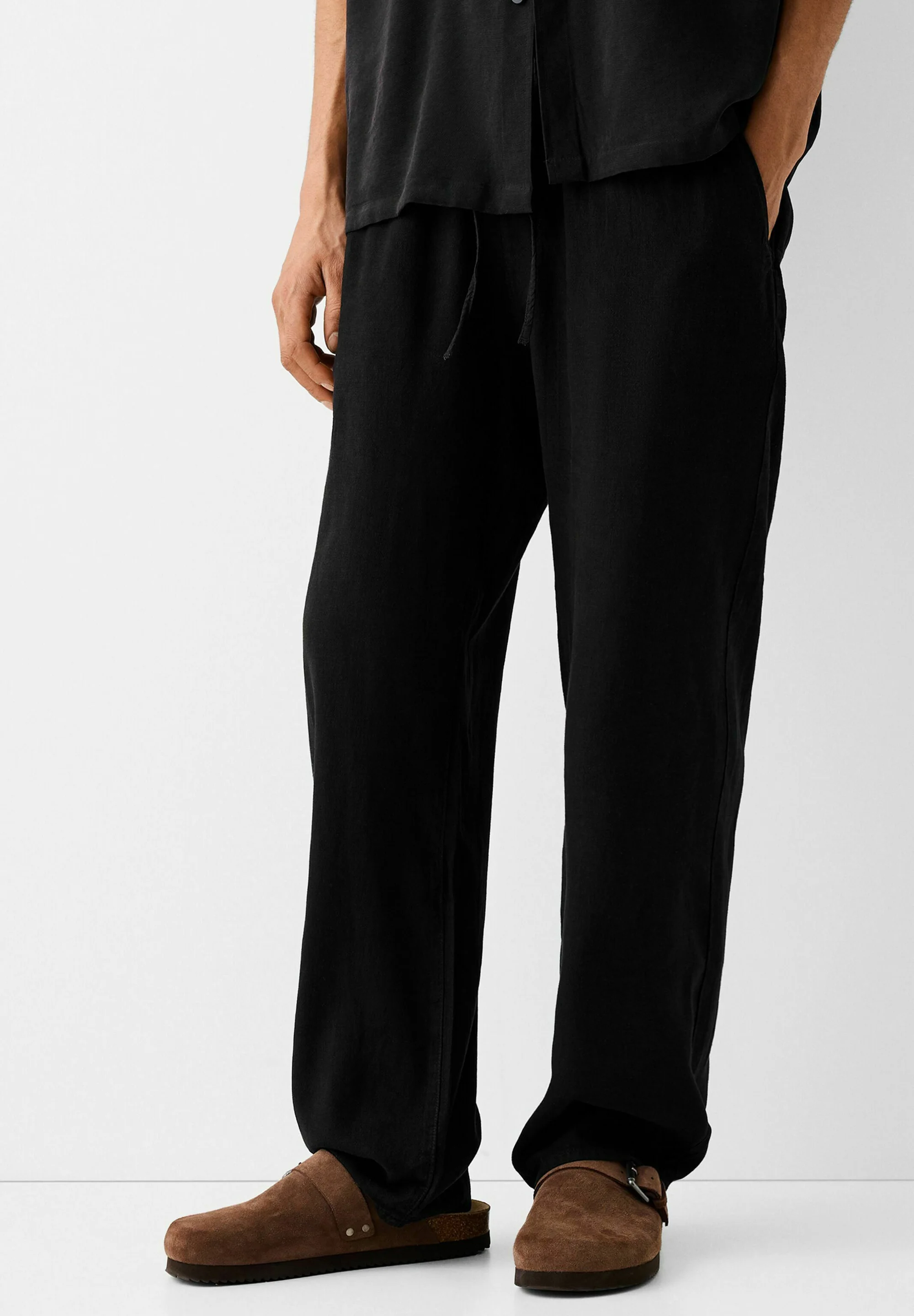 Bershka WIDE - JOGGERS- Pantaloni