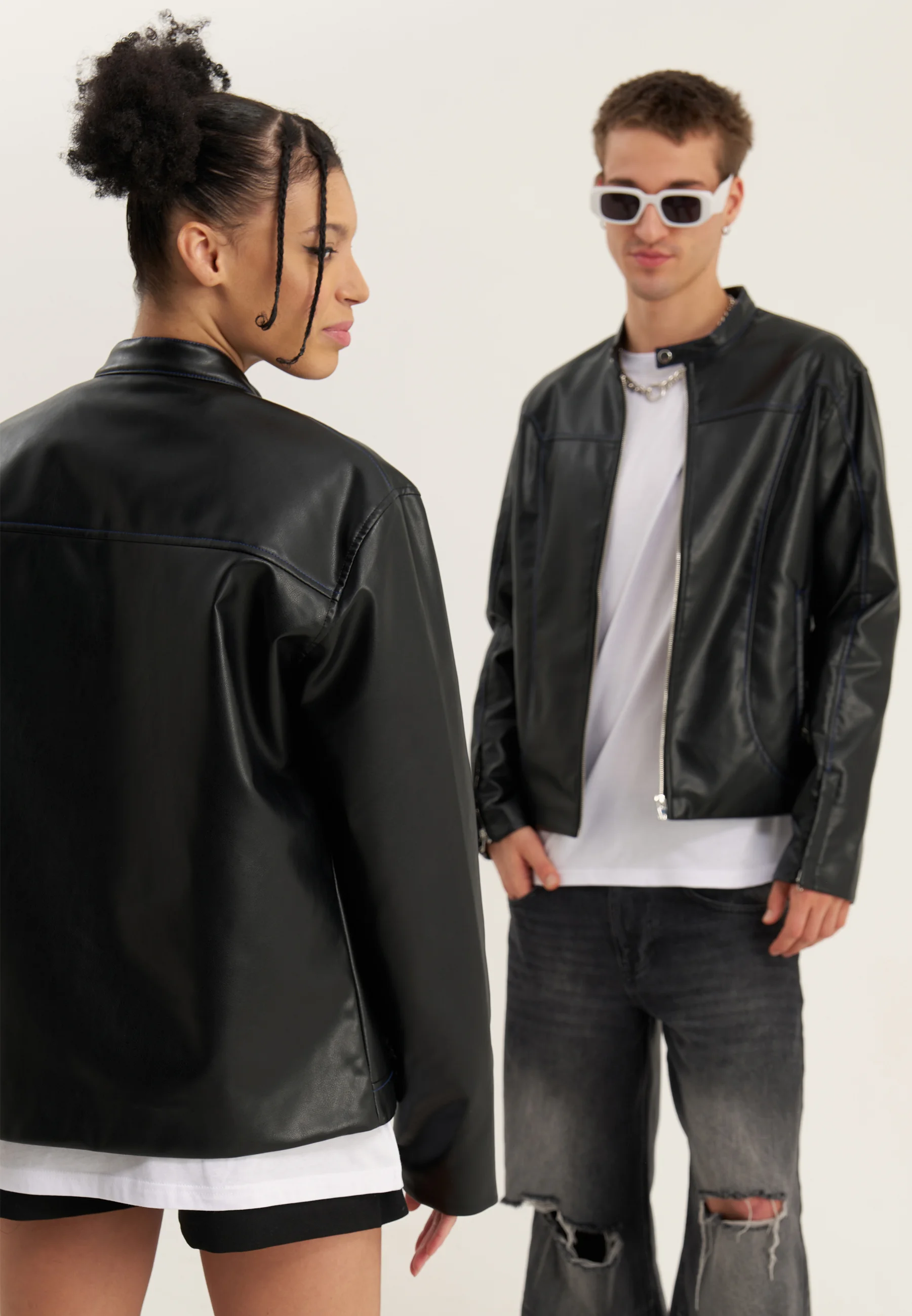 YOURTURN UNISEX - Giacca in similpelle