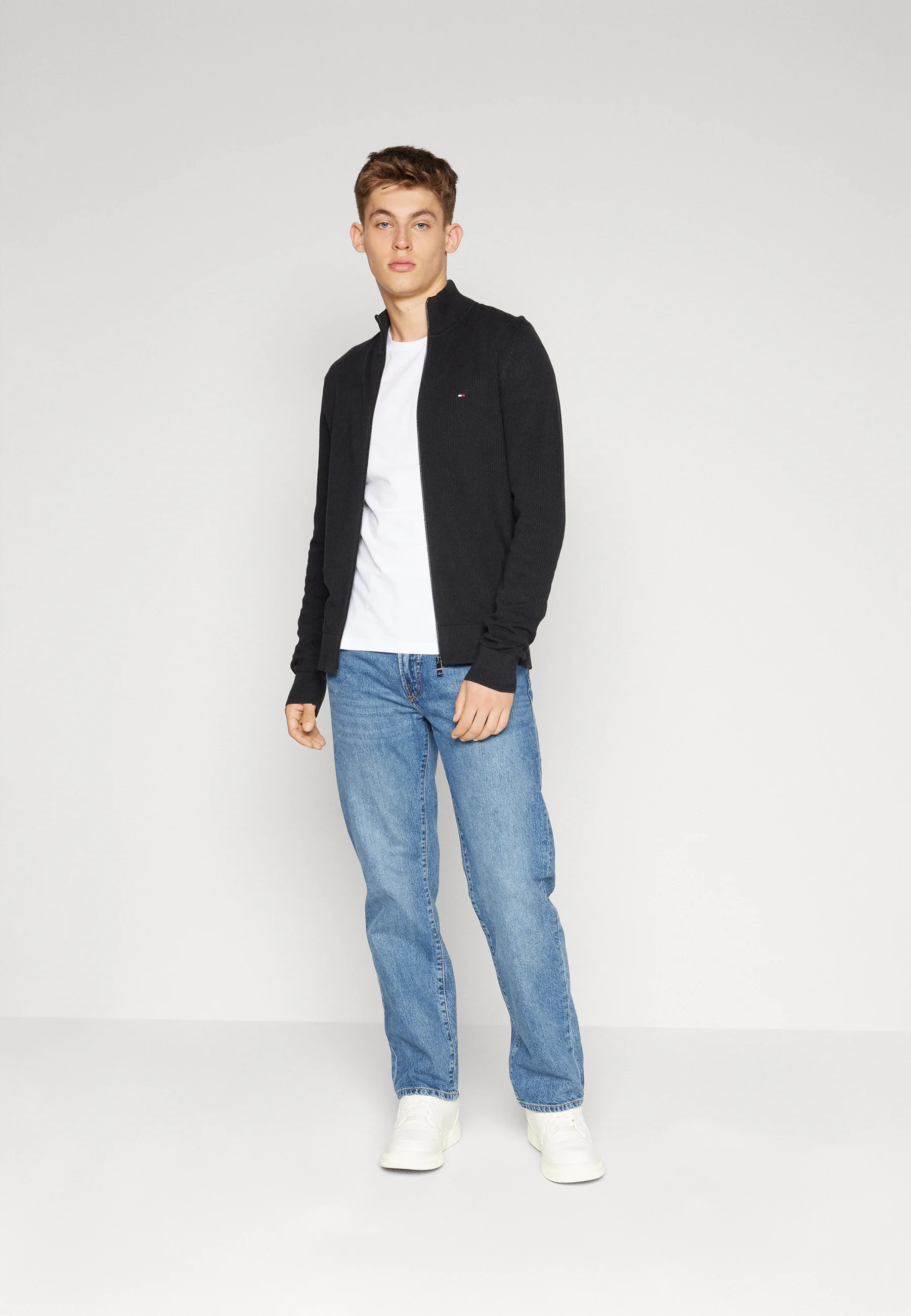 CHAIN RIDGE STRUCTURE ZIP THRU - Cardigan