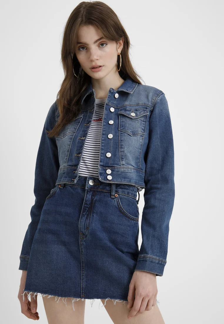 ONLY ONLNEW WESTA CROPPED JACKET - Giacca di jeans