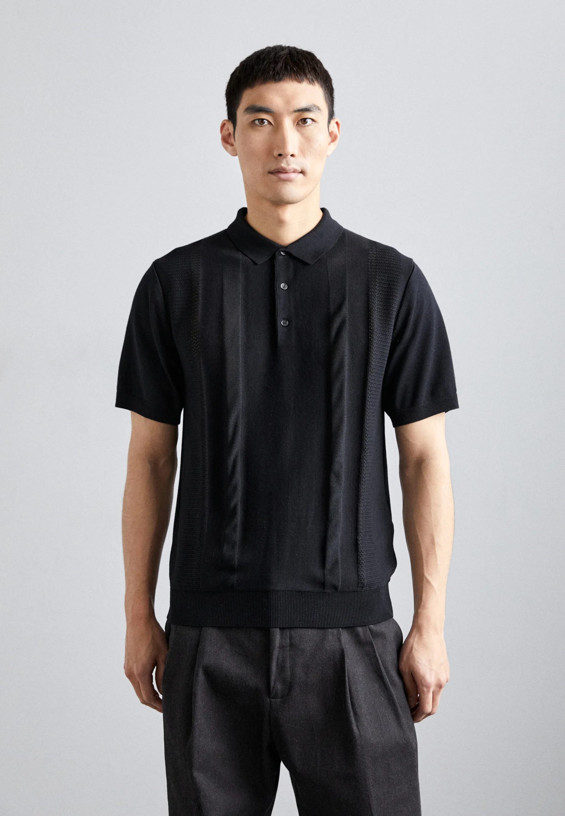 J.LINDEBERG RYCE TEXTURE BLOCKING - Polo