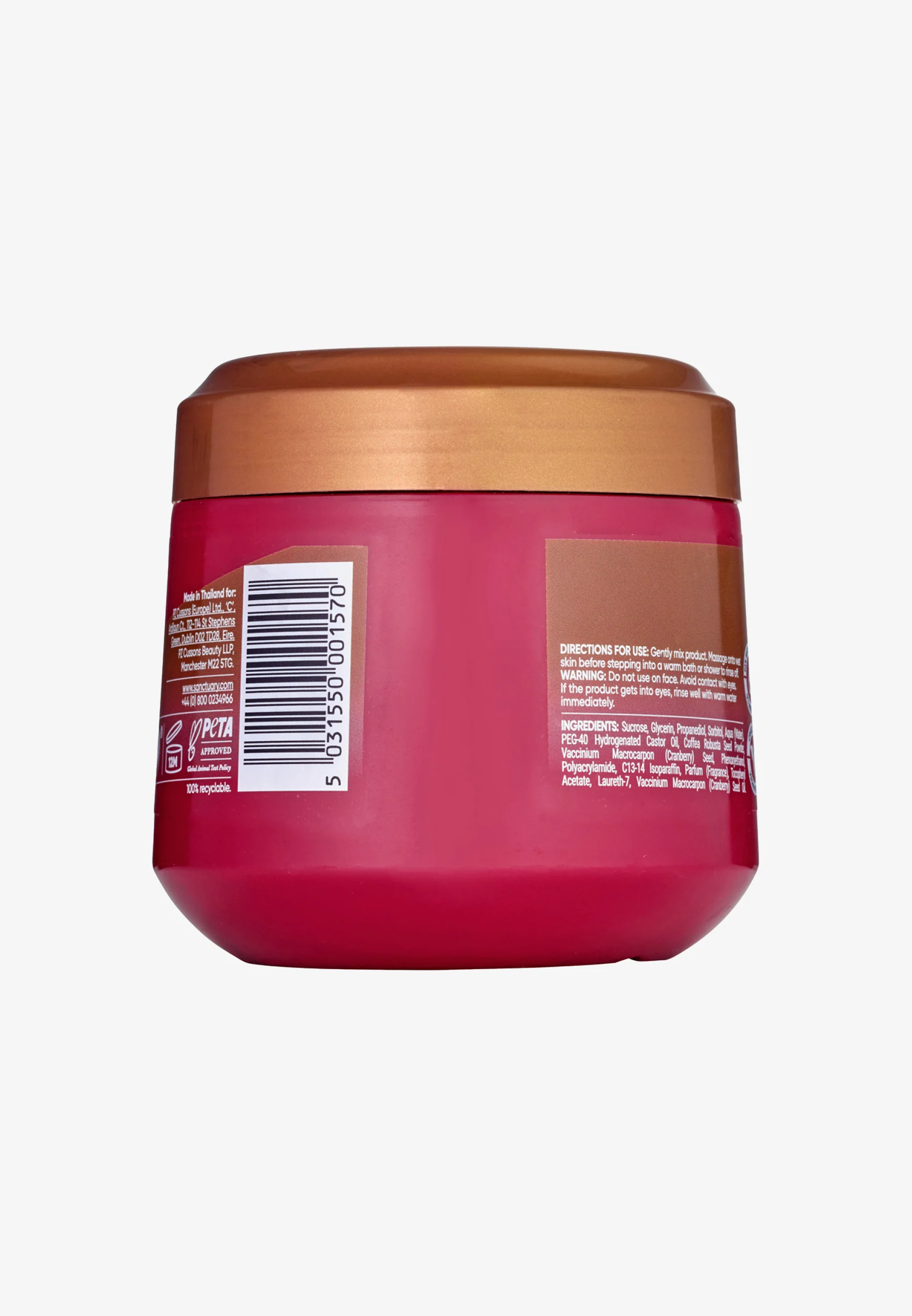 Sanctuary Spa RUBY OUD NATURAL OILS COFFEE SCRUB - Scrub corpo
