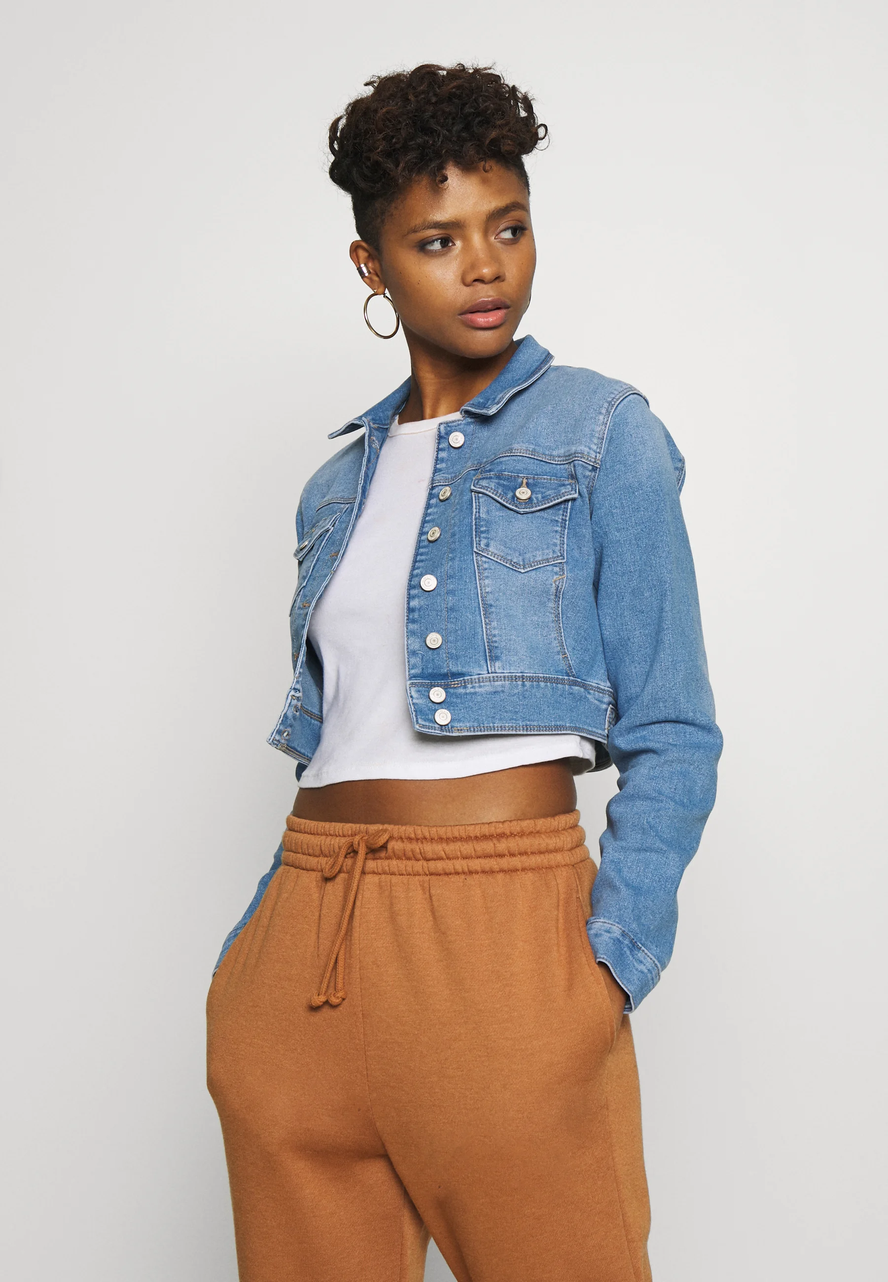 ONLY ONLNEW WESTA CROPPED JACKET - Giacca di jeans