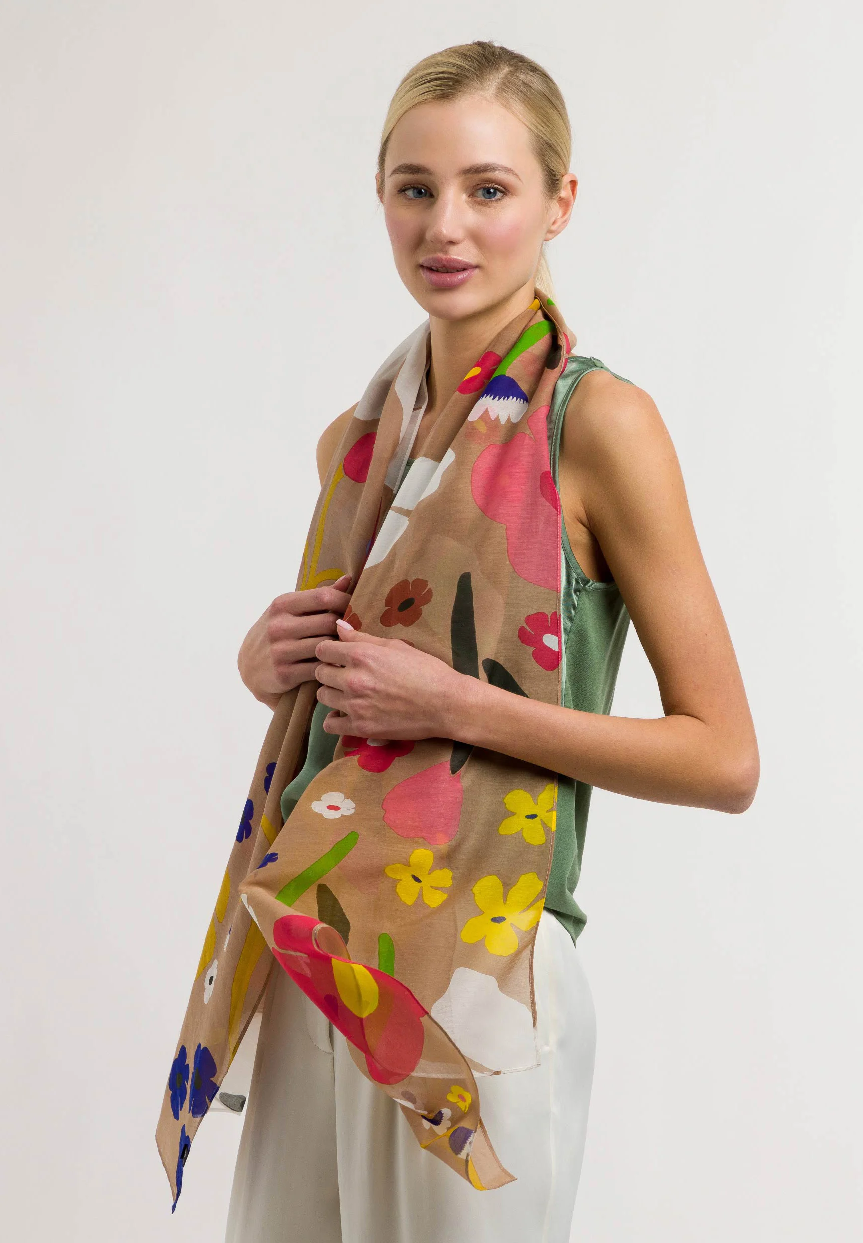 FRAAS FLORAL PRINT STOLA - Sciarpa