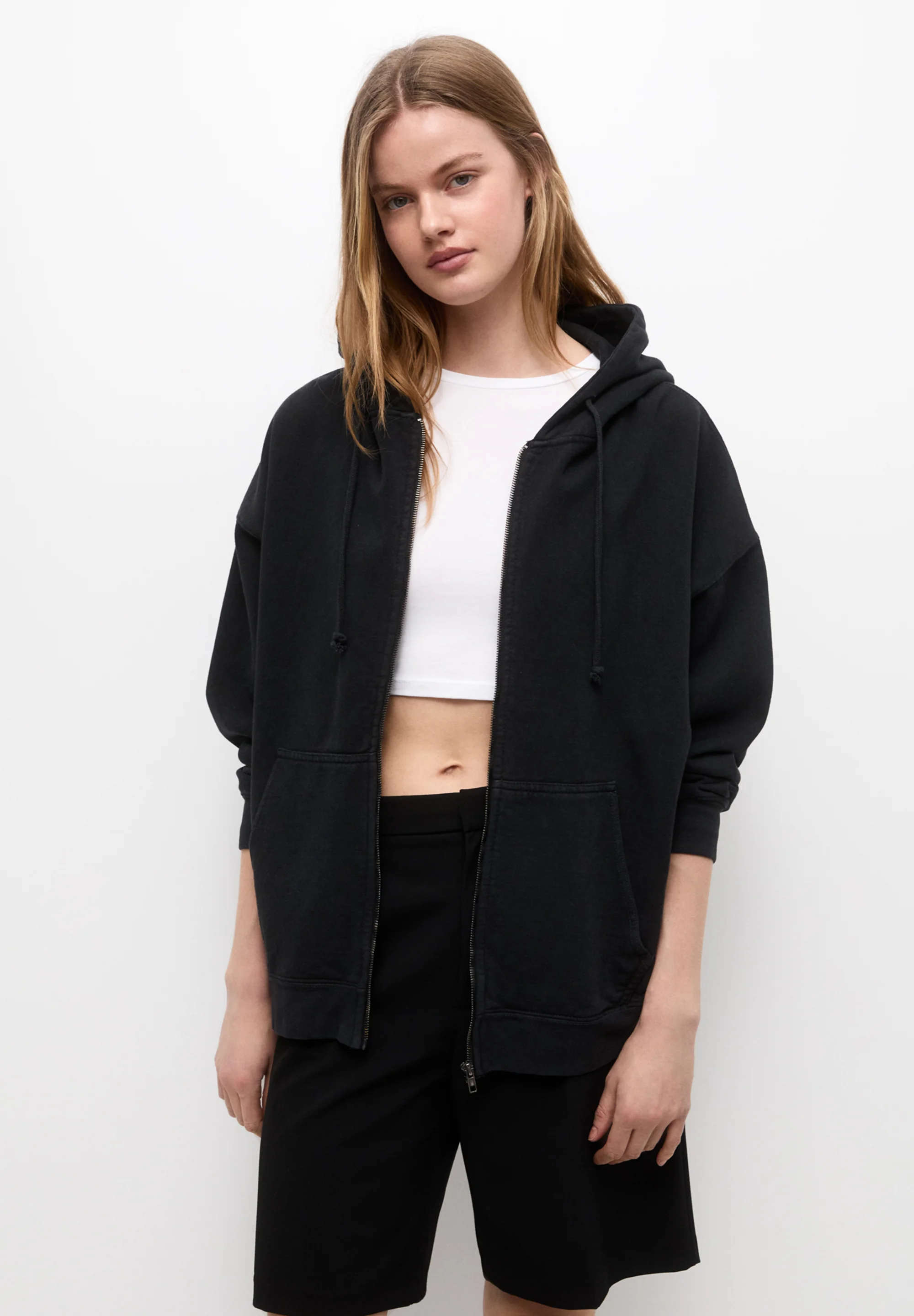 PULL&BEAR Felpa con zip