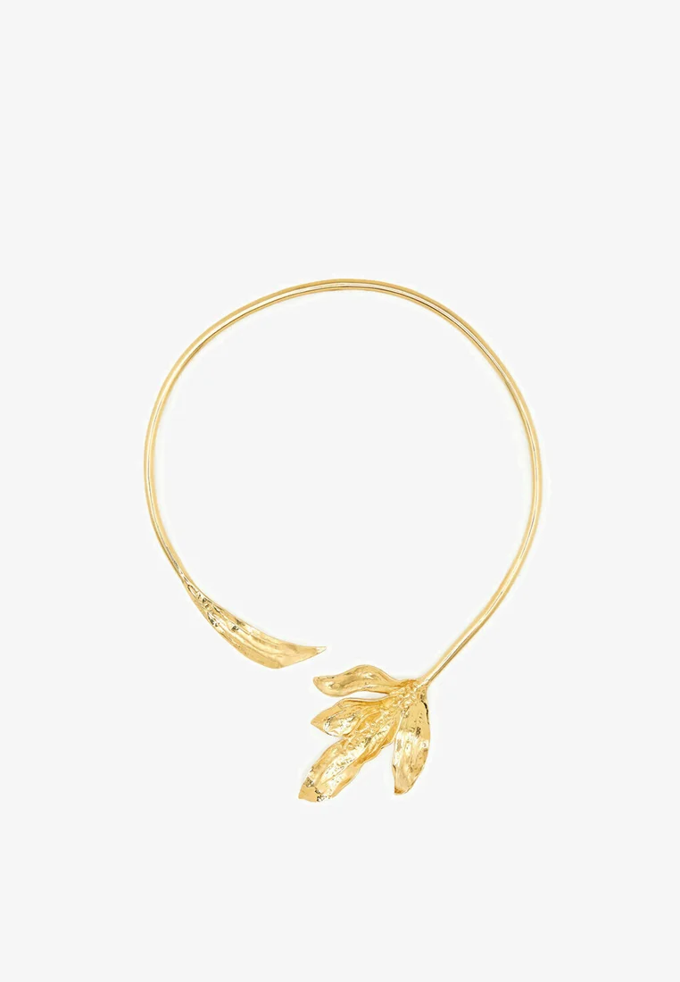 Massimo Dutti CHOKER WITH FLOWER DETAIL- Collana