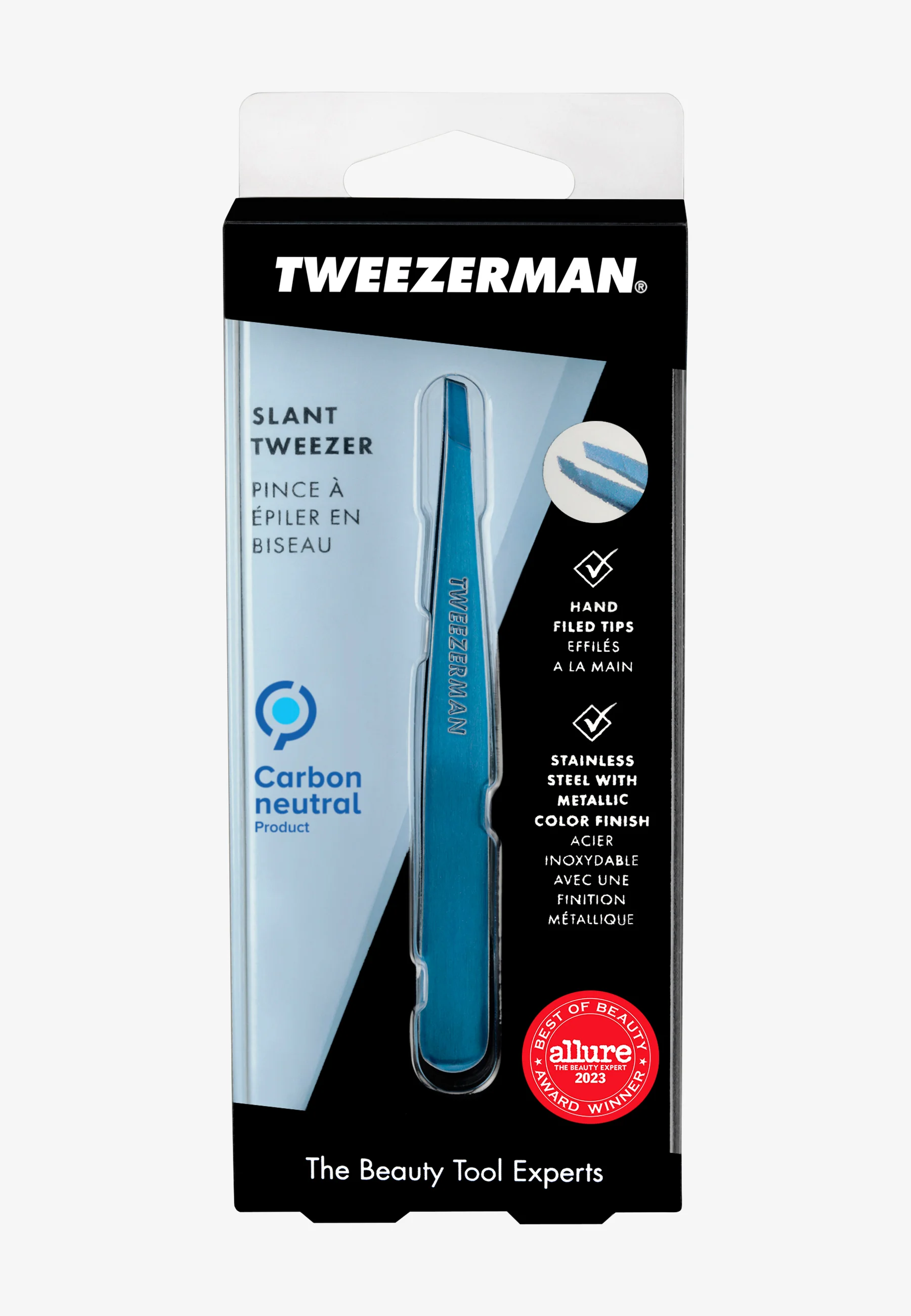 TWEEZERMAN ROSE GOLD SLANT TWEEZER - Accessori depilazione