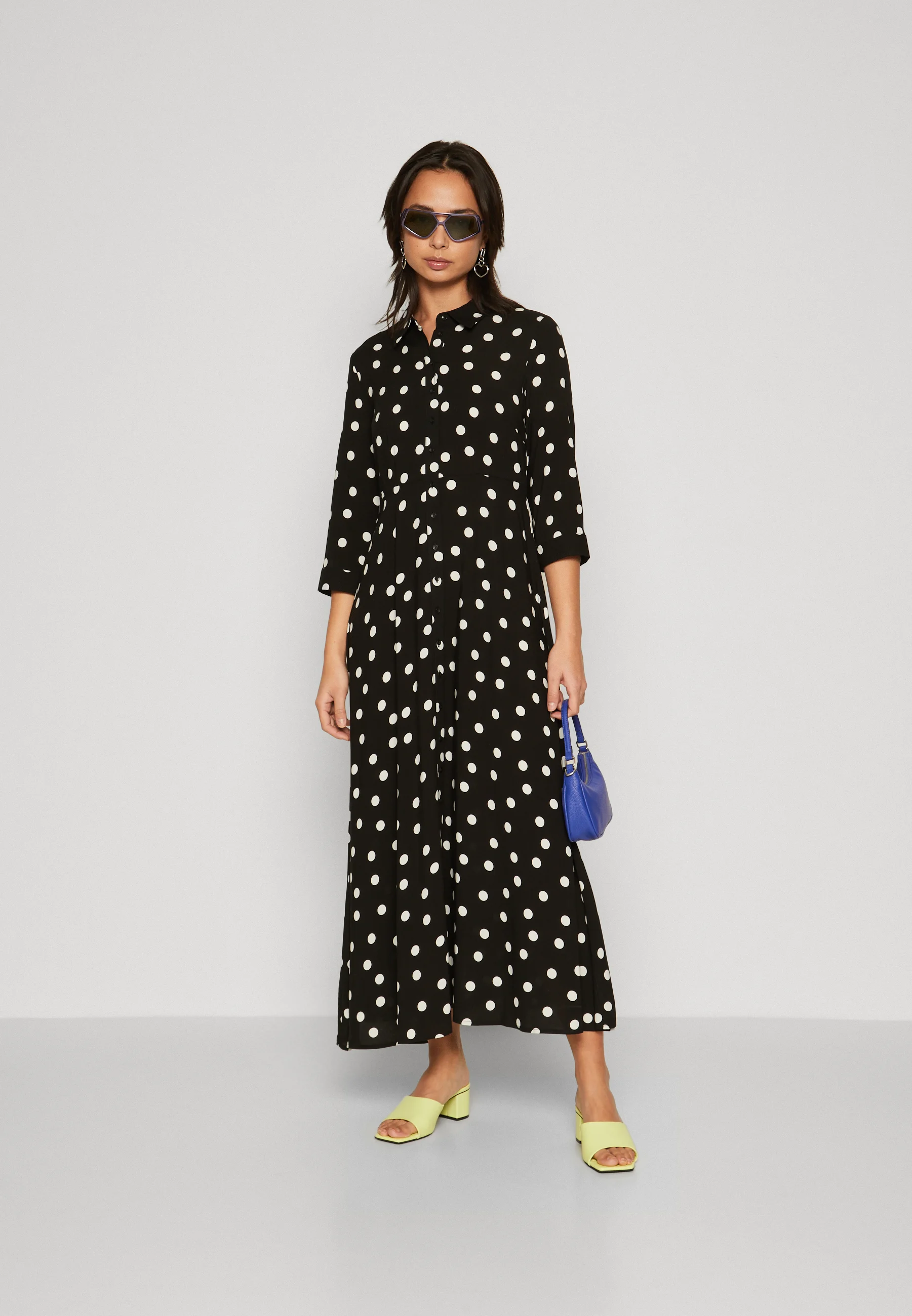 YAS Petite YASSAVANNA LONG SHIRT DRESS- Vestito lungo