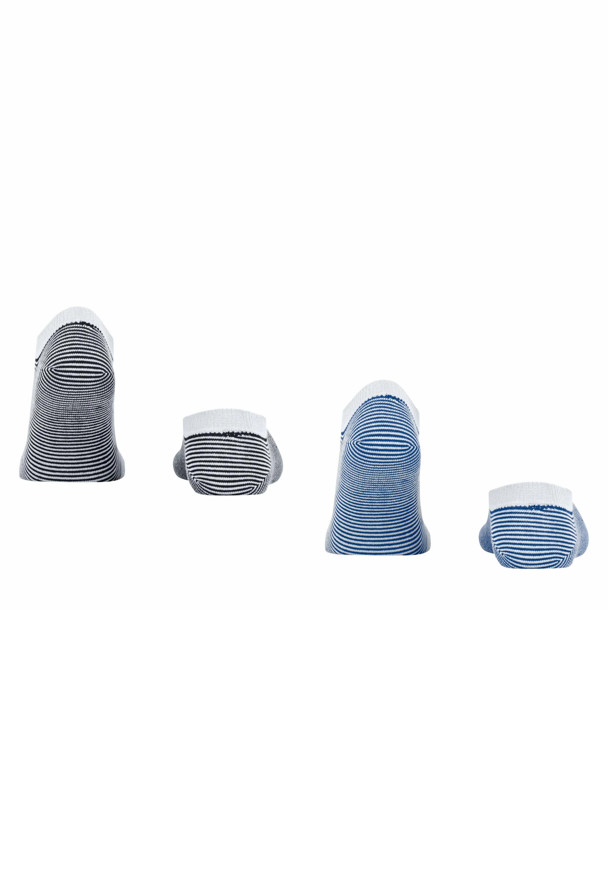 ALLOVER STRIPE 2-PACK SNEAKER SOCKS WITH PATTERN - Calze