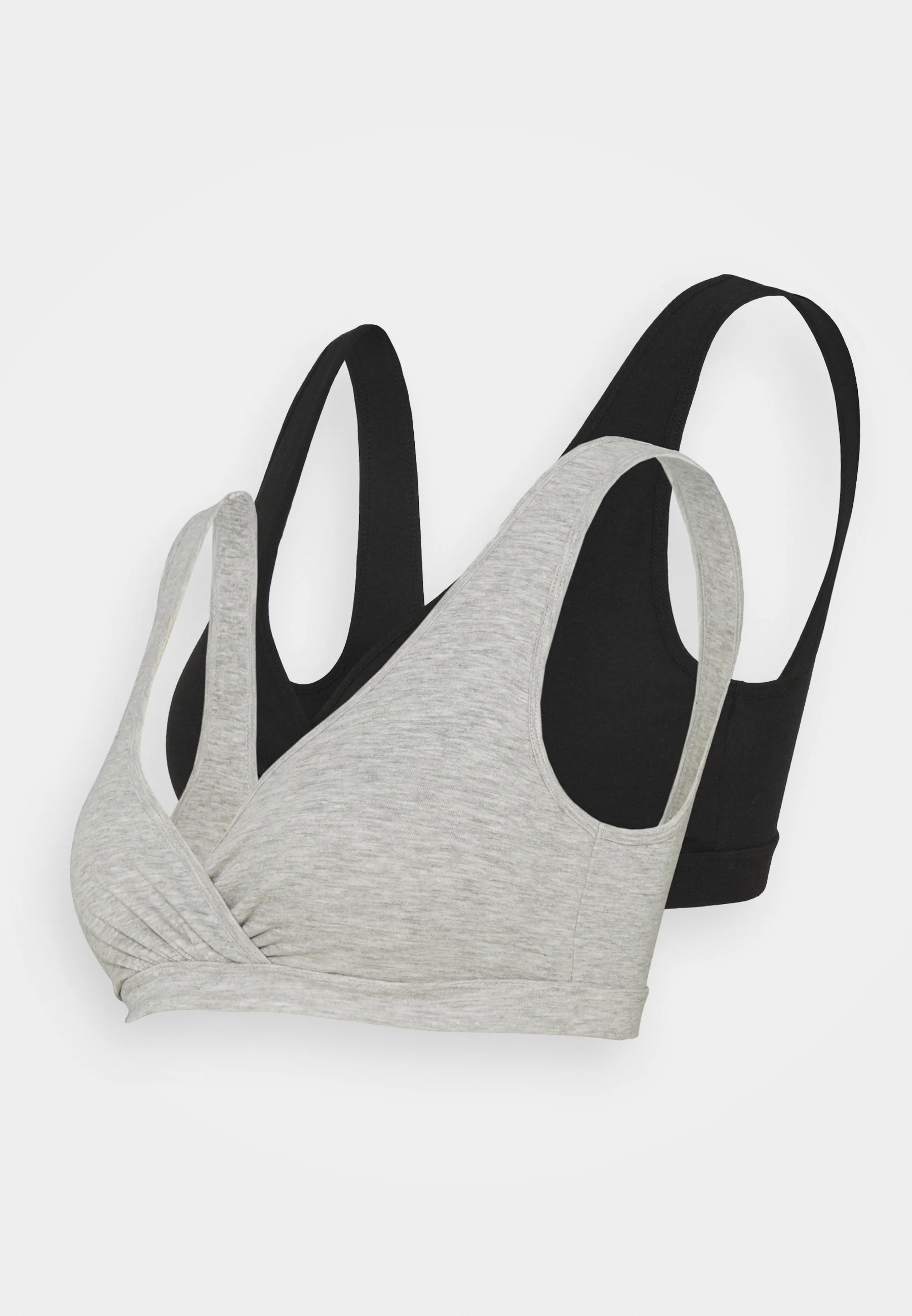 Lindex WRAP NURSING TOP 2 PACK - Reggiseno a triangolo
