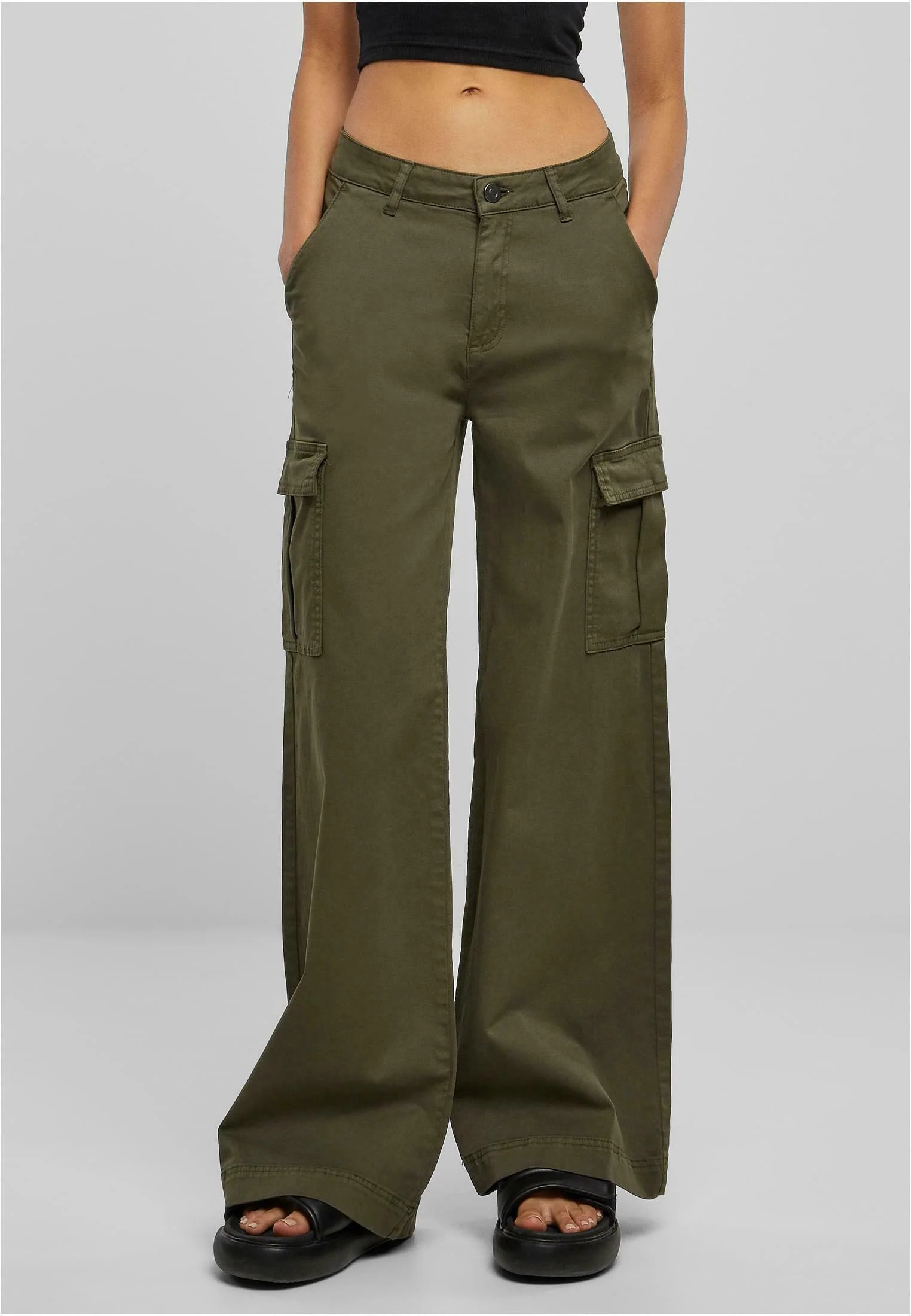 WIDE LEG TWILL - Pantaloni cargo