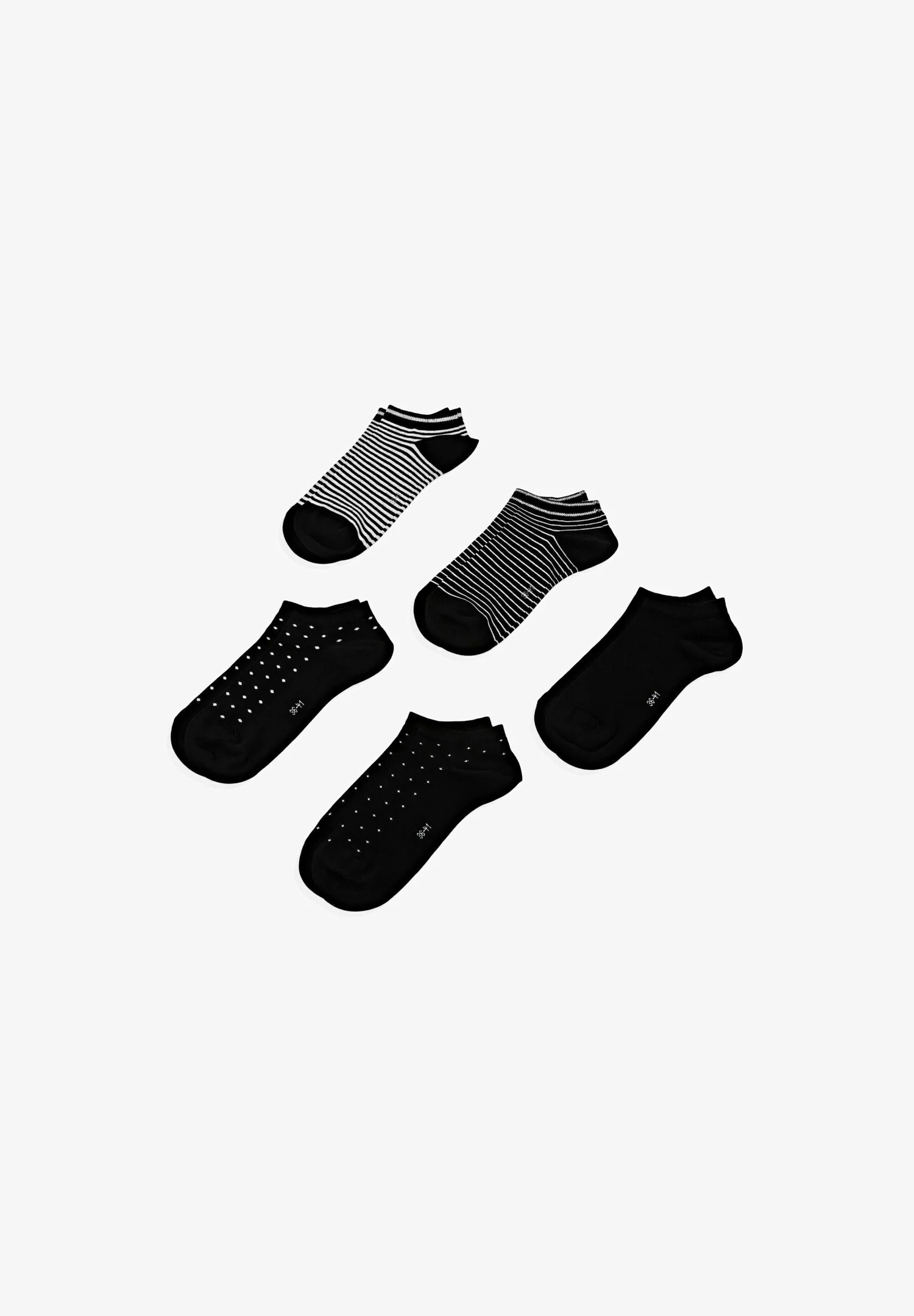 Dots & Stripes 5-Pack with pattern - Calze