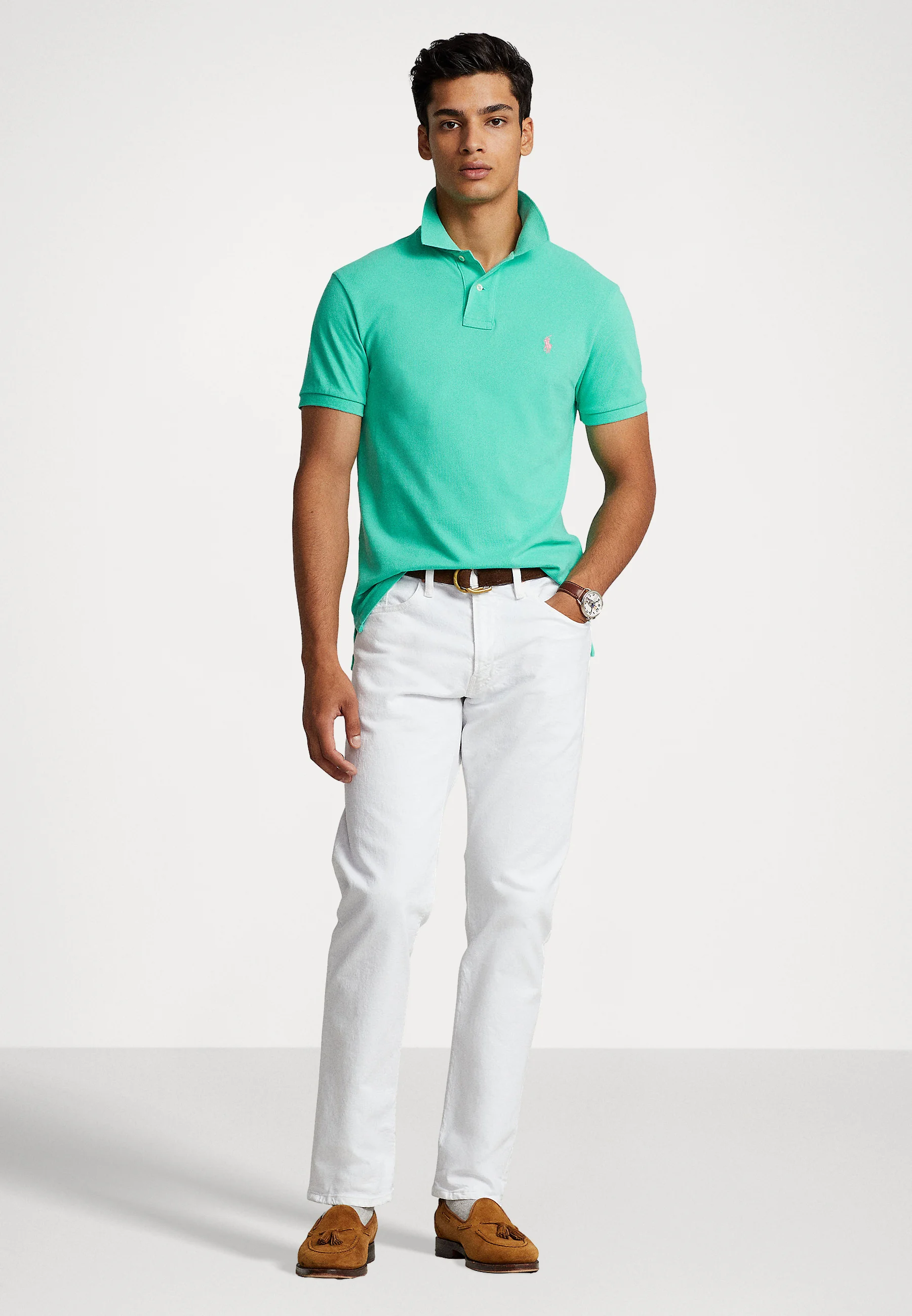 CUSTOM SLIM FIT MESH POLO SHIRT - Polo