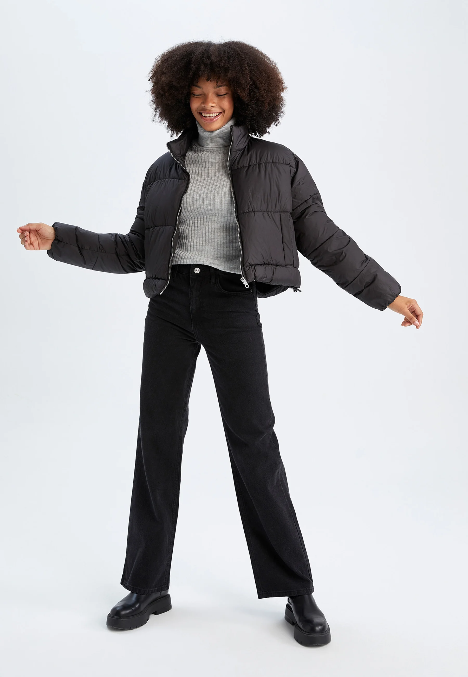 DeFacto CROPPED FIT - Giacca invernale