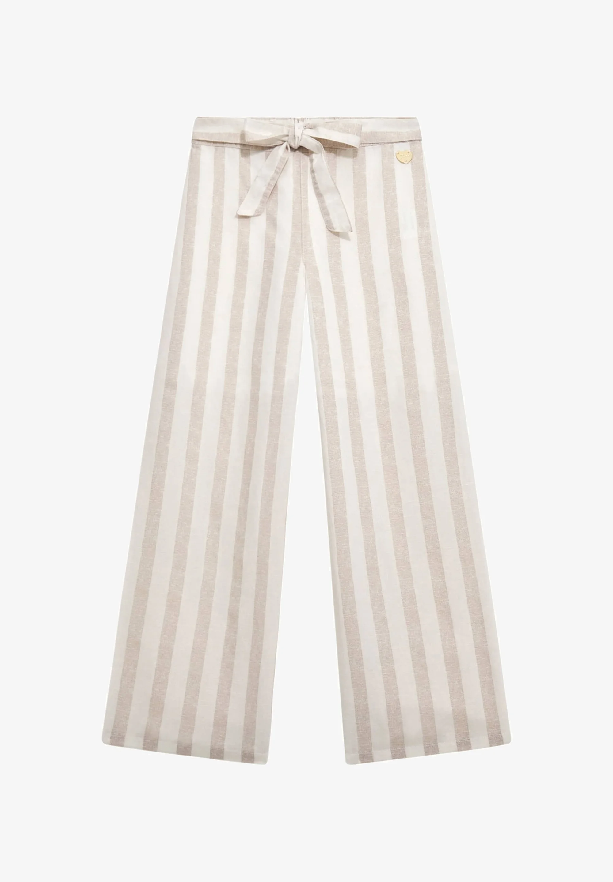GESTREIFTE WIDE LEG - Pantaloni