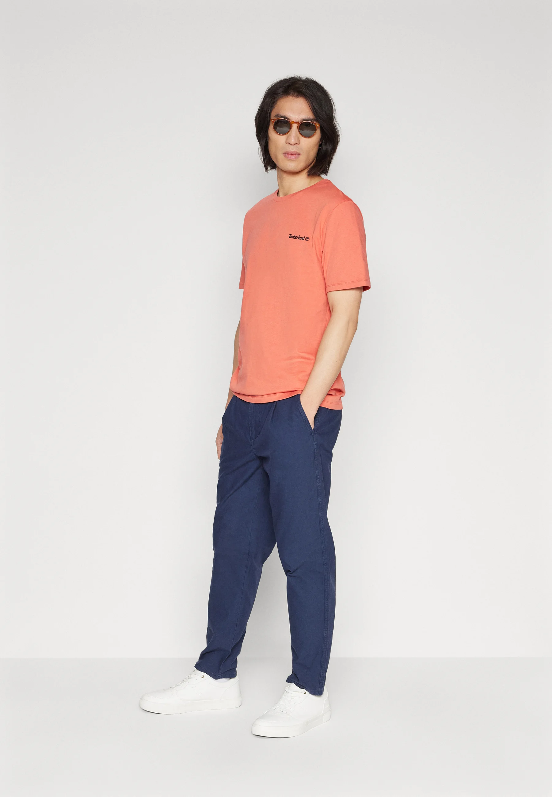 Timberland SMALL LINEAR LOGO PRINT TEE - T-shirt con stampa