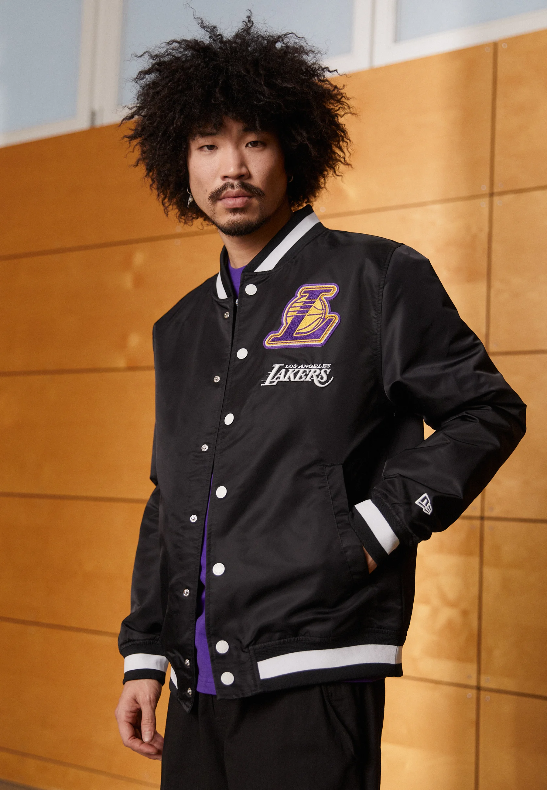 New Era NBA LOS ANGELES LAKERS LOGO SELECT JACKET - Squadra