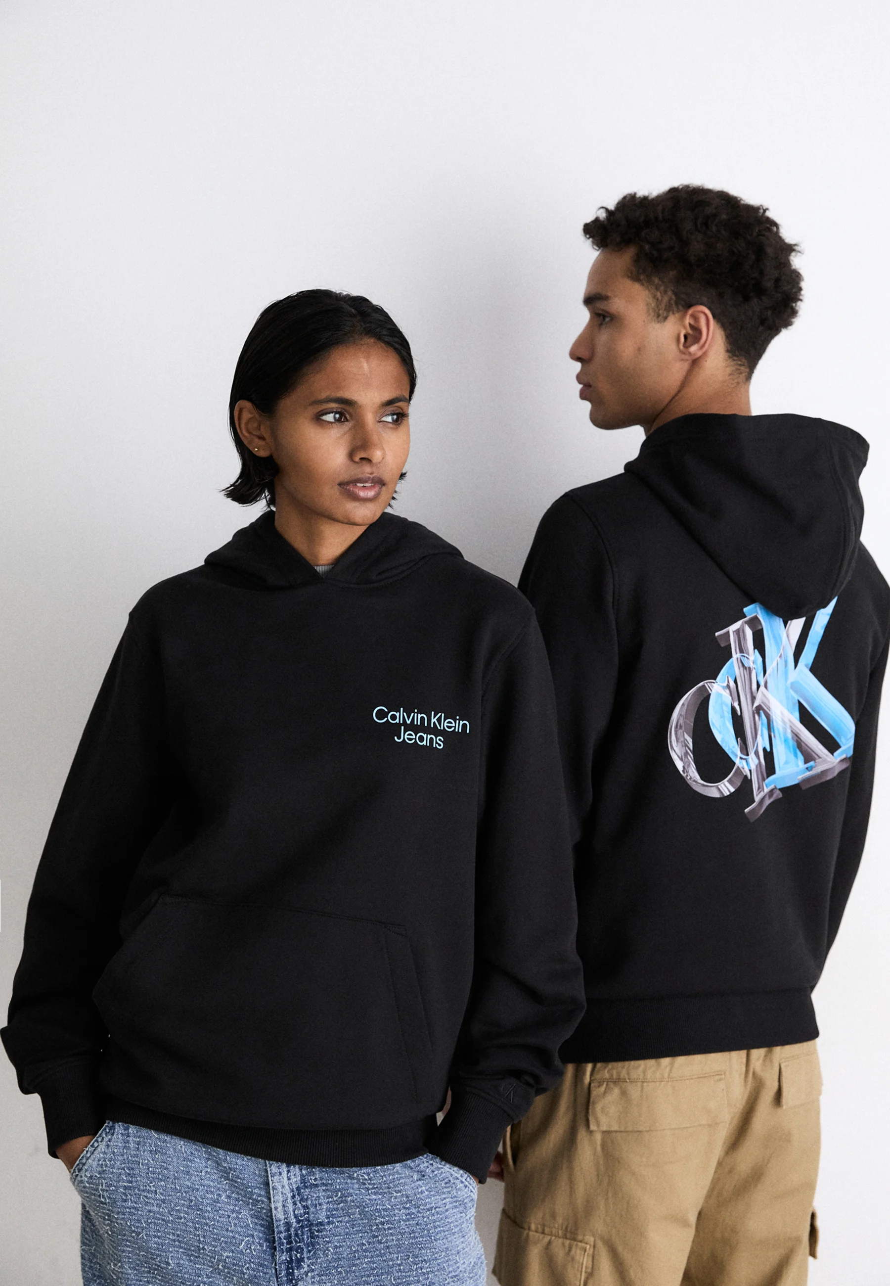 Jeans 3D META MONOGRAM HOODIE UNISEX - Felpa con cappuccio