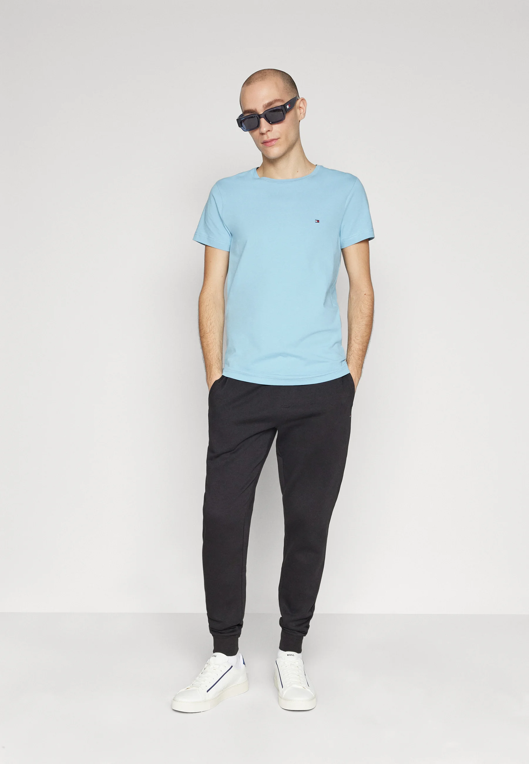 STRETCH SLIM FIT TEE - T-shirt basic