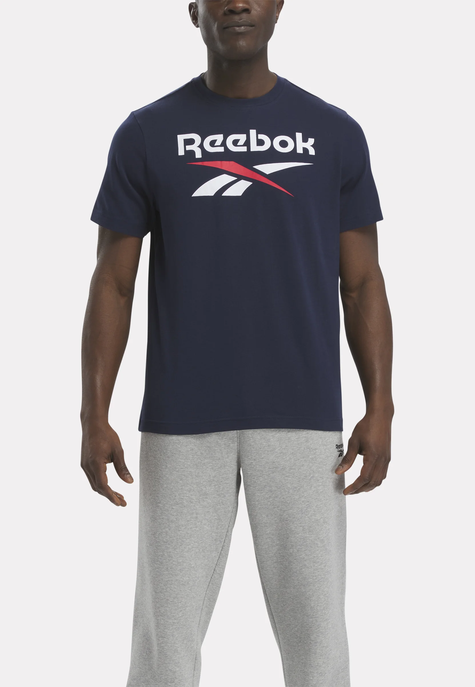 Reebok RI BIG STACKED LOGO - T-shirt con stampa