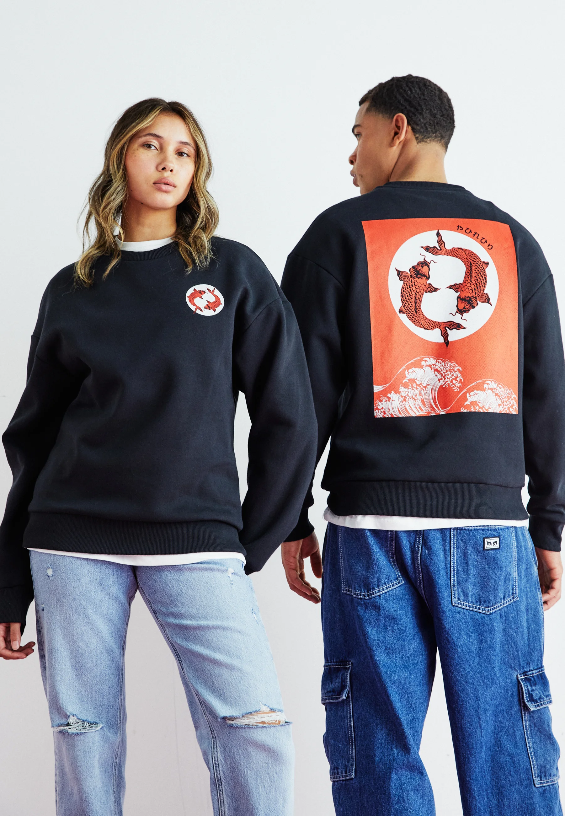 Jack & Jones JORAQUARIUM CREW UNISEX - Felpa